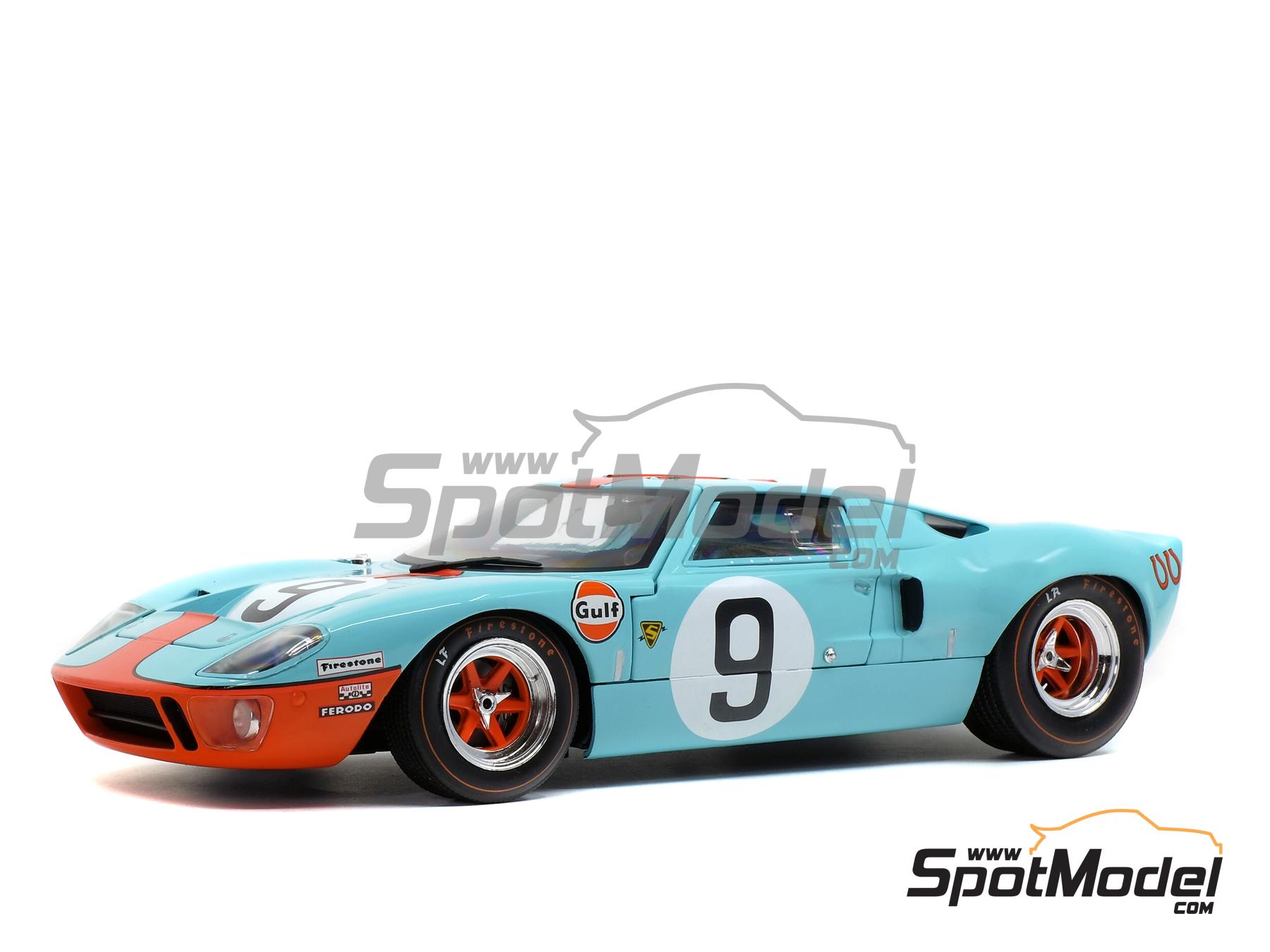 Image 1: Ford GT40 MK I John Wyer Automotive Engineering Team sponsored by Gulf - 24 Hours Le Mans 1968 | Diecast model car in 1/18 scale manufactured by Solido (ref. DIE-60734, also 3663506006227 and S1803001)