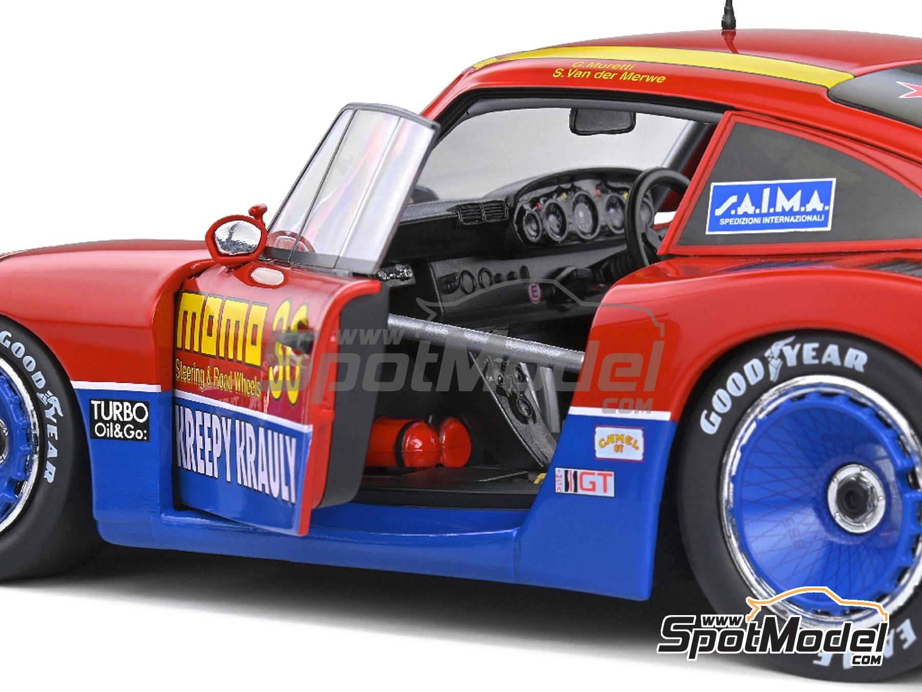 Porsche 935 Moby Dick sponsored by Momo, Kreepy Krauly - 6 Hours Mid Ohio  1983. Diecast model car in 1/18 scale manufactured by Solido (ref. DIE-60747