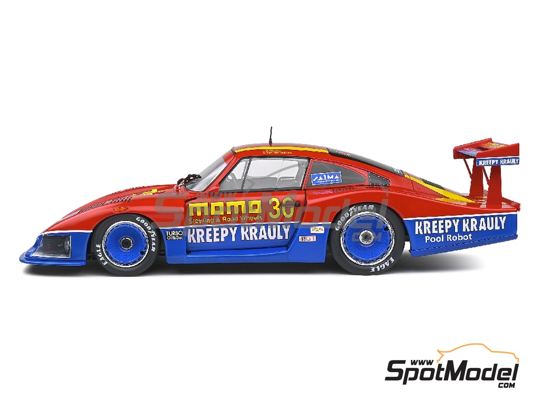 Image 6: Porsche 935 Moby Dick sponsored by Momo, Kreepy Krauly - 6 Hours Mid Ohio 1983 | Diecast model car in 1/18 scale manufactured by Solido (ref.&nbsp;DIE-60747, also 3663506015816 and S1805404)