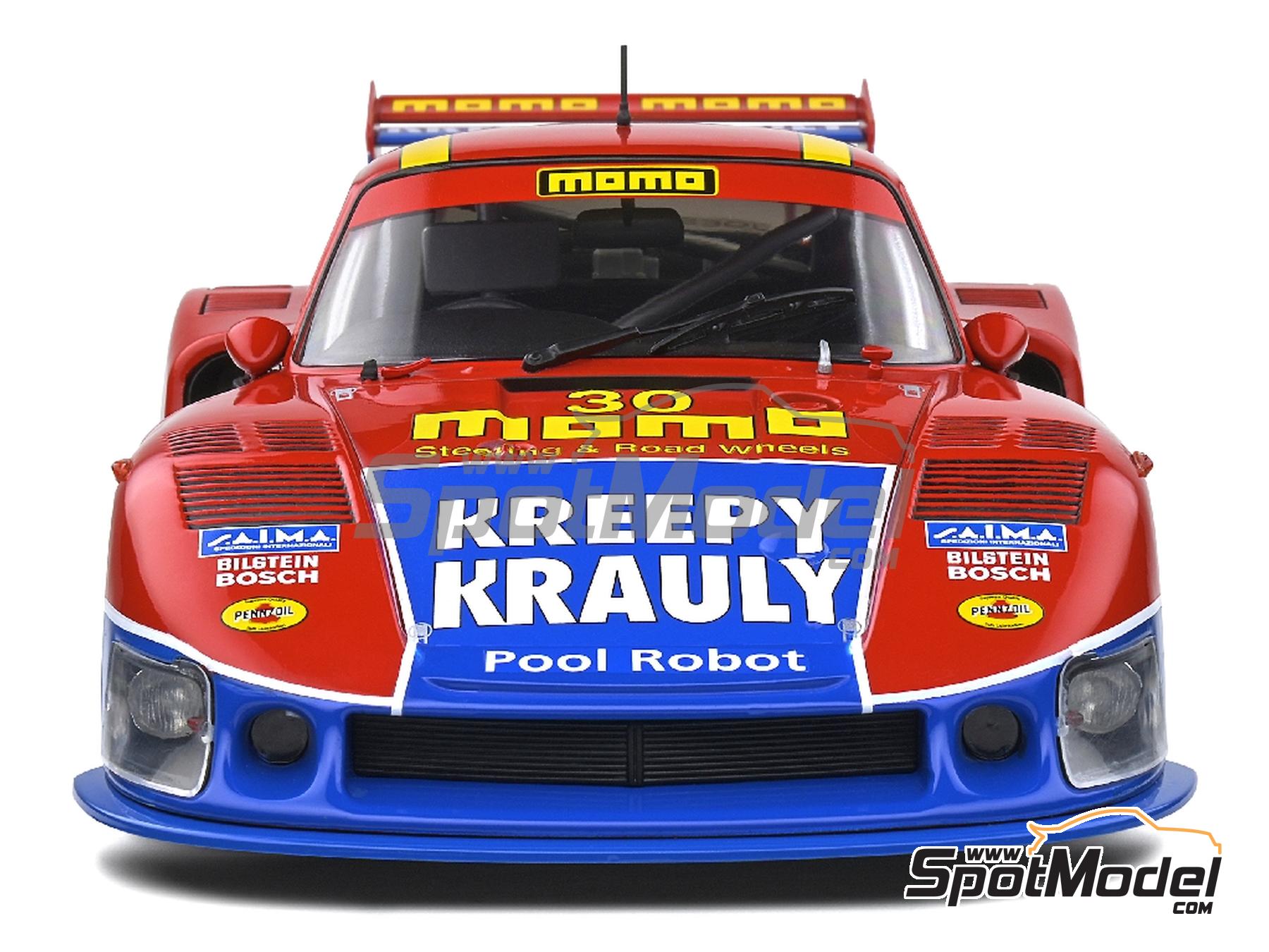 Image 7: Porsche 935 Moby Dick sponsored by Momo, Kreepy Krauly - 6 Hours Mid Ohio 1983 | Diecast model car in 1/18 scale manufactured by Solido (ref.&nbsp;DIE-60747, also 3663506015816 and S1805404)
