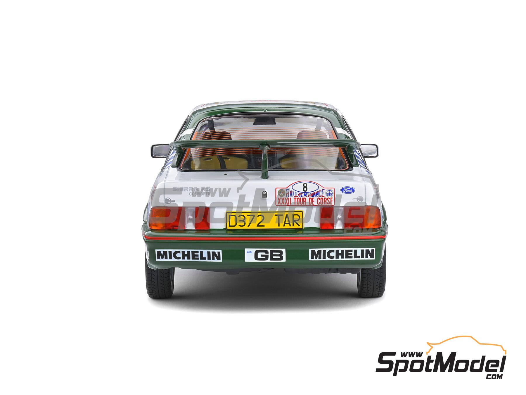 Image 3: Ford Sierra RS Cosworth Group A Ford Motor Co. Team sponsored by Panach - Tour de France Automobile - Tour de Corse 1988 | Diecast model car in 1/18 scale manufactured by Solido (ref. DIE-60748, also 3663506010682 and S1806102)