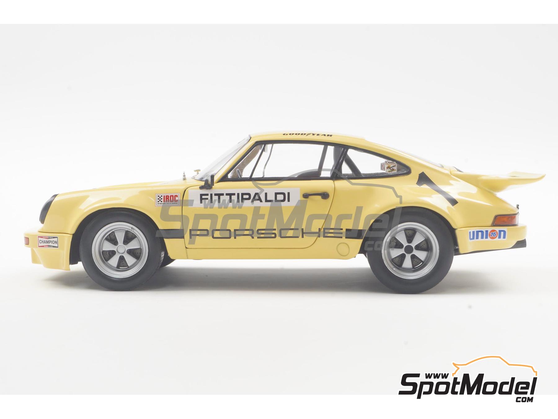 Image 2: Porsche 911 Carrera RSR - IROC - International Race of the Champions 1974 | Diecast model car in 1/18 scale manufactured by Solido (ref.&nbsp;DIE-61402, also 3663506042010 and S1810703)