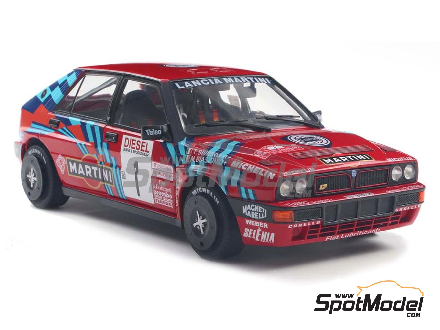 Image 6: Lancia Delta HF Integrale Group A sponsored by Martini Racing - Sanremo Rally 1989 | Diecast model car in 1/18 scale manufactured by Solido (ref.&nbsp;DIE-61913, also 3663506041419 and S1807808)