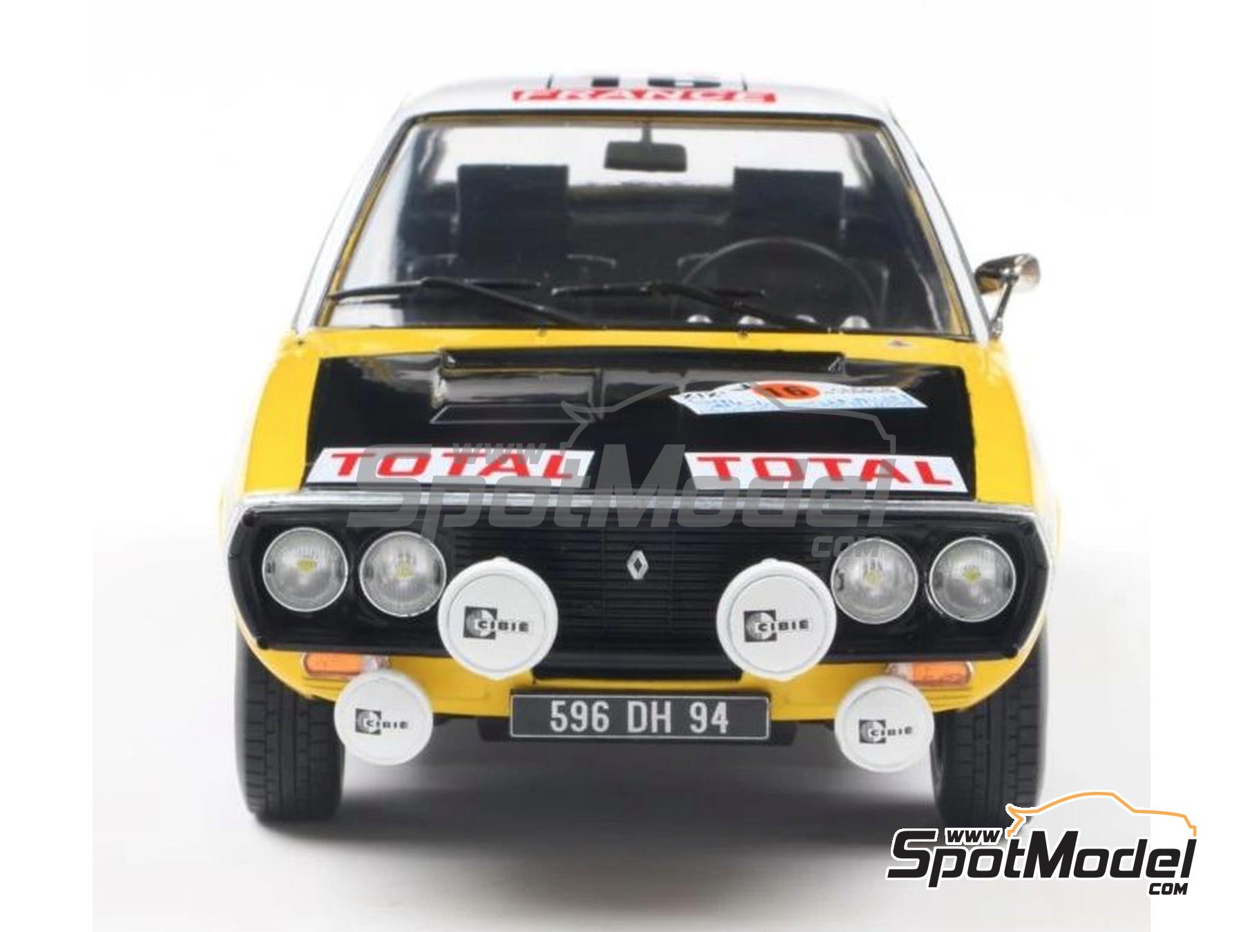 Image 4: Renault 17 Gordini Group 4 sponsored by Maghreb Conseils - Marocco Rallye 1976 | Diecast model car in 1/18 scale manufactured by Solido (ref.&nbsp;DIE-62399, also 3663506040719 and S1803709)