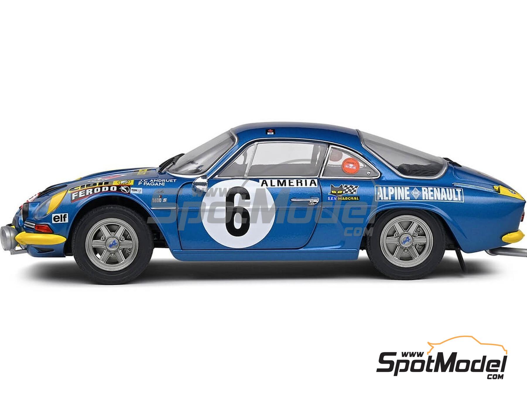Image 4: Alpine A110 1600S sponsored by Cibie, Elf - Monte Carlo Rally - Rallye Automobile de Monte-Carlo 1972 | Diecast model car in 1/18 scale manufactured by Solido (ref.&nbsp;DIE-62650, also 3663506019913 and S1804207)