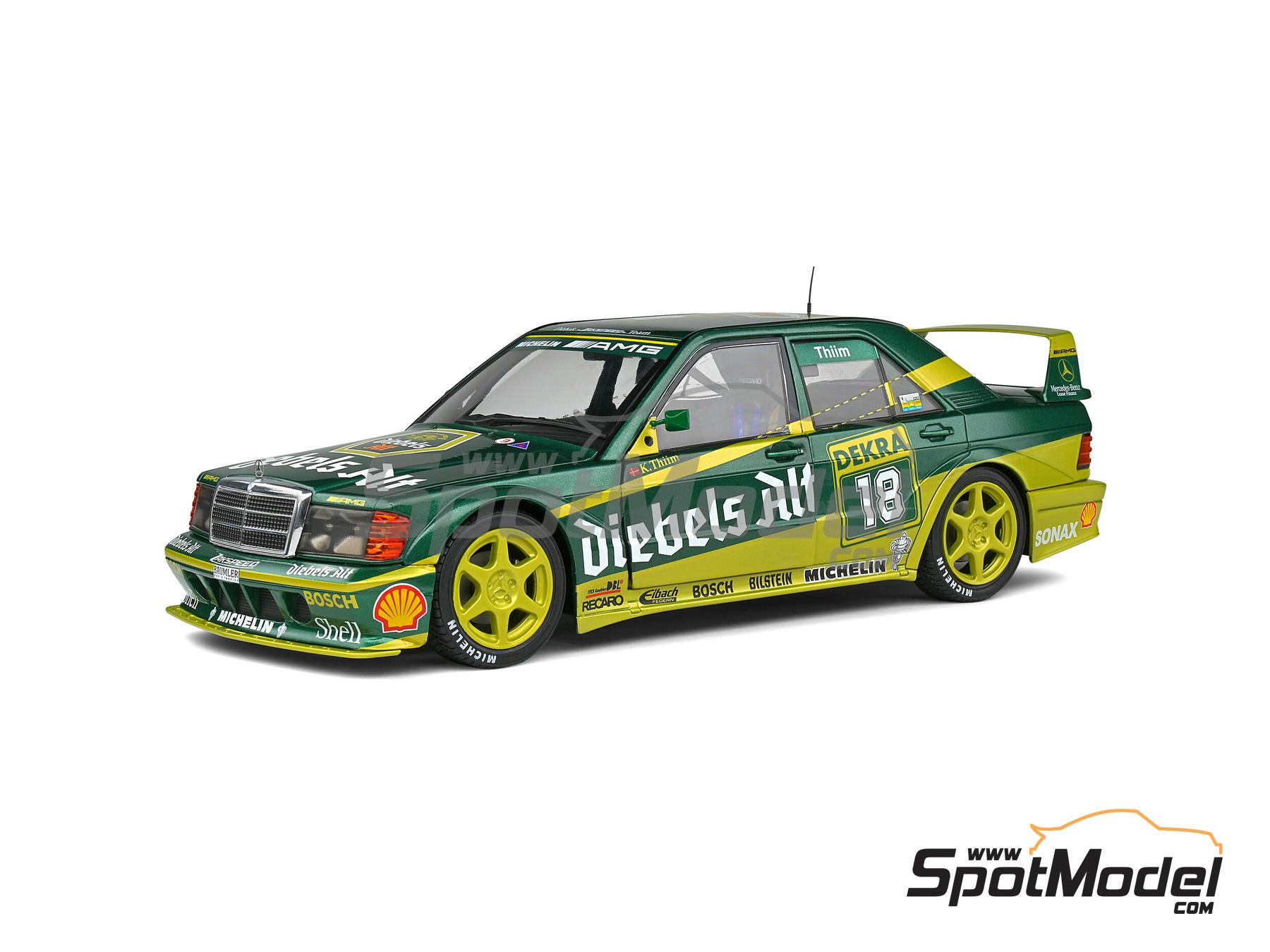 Image 1: Mercedes Benz 190E 2.5 16V Evo2 Equipo Zakspeed patrocinado por Diebels Alt - DTM - Deutsche Tourenwagen Masters 1992 | Coche de colección en escala 1/18 fabricado por Solido (ref. DIE-59859, tambien 3663506016219 y S1801009)
