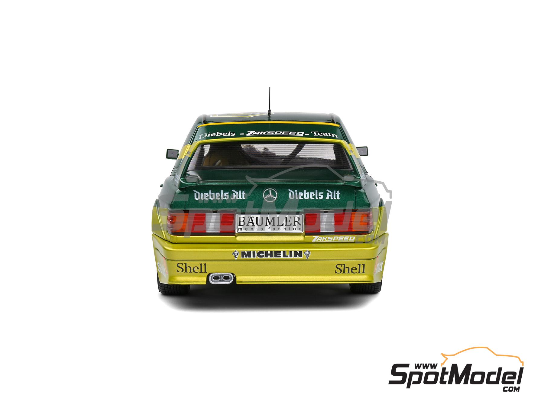 Image 3: Mercedes Benz 190E 2.5 16V Evo2 Equipo Zakspeed patrocinado por Diebels Alt - DTM - Deutsche Tourenwagen Masters 1992 | Coche de colección en escala 1/18 fabricado por Solido (ref. DIE-59859, tambien 3663506016219 y S1801009)