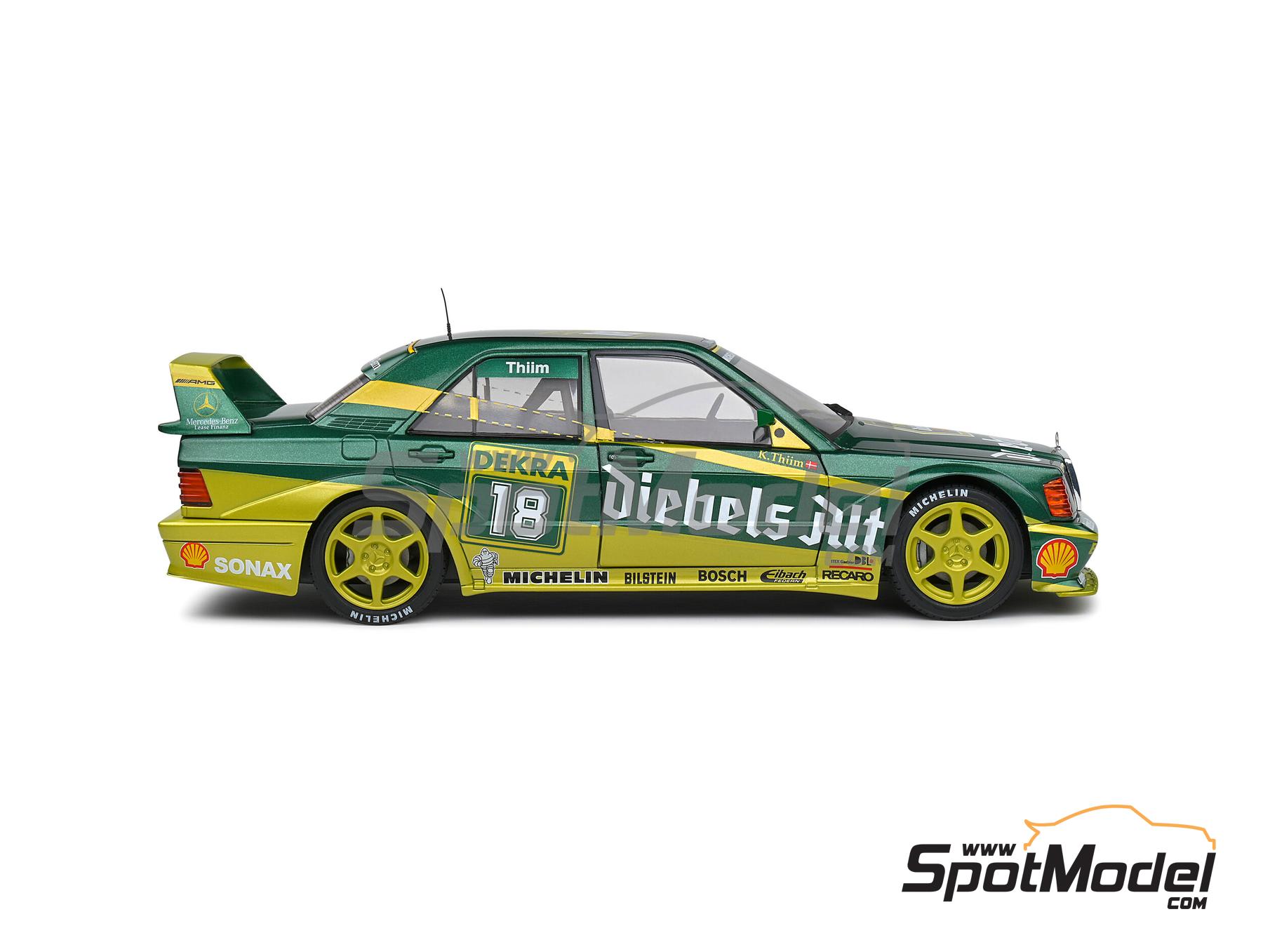 Image 5: Mercedes Benz 190E 2.5 16V Evo2 Equipo Zakspeed patrocinado por Diebels Alt - DTM - Deutsche Tourenwagen Masters 1992 | Coche de colección en escala 1/18 fabricado por Solido (ref. DIE-59859, tambien 3663506016219 y S1801009)