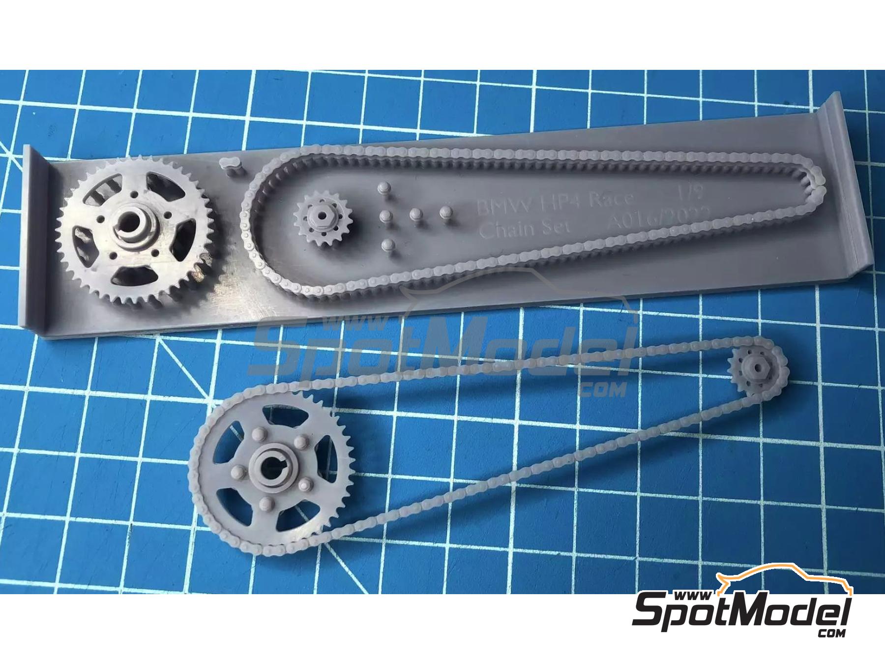 Image 3: BMW HP4 Race | Cadena en escala&nbsp;1/9 fabricado por Stone Models (ref.&nbsp;A016-2022, tambien A016/2022)