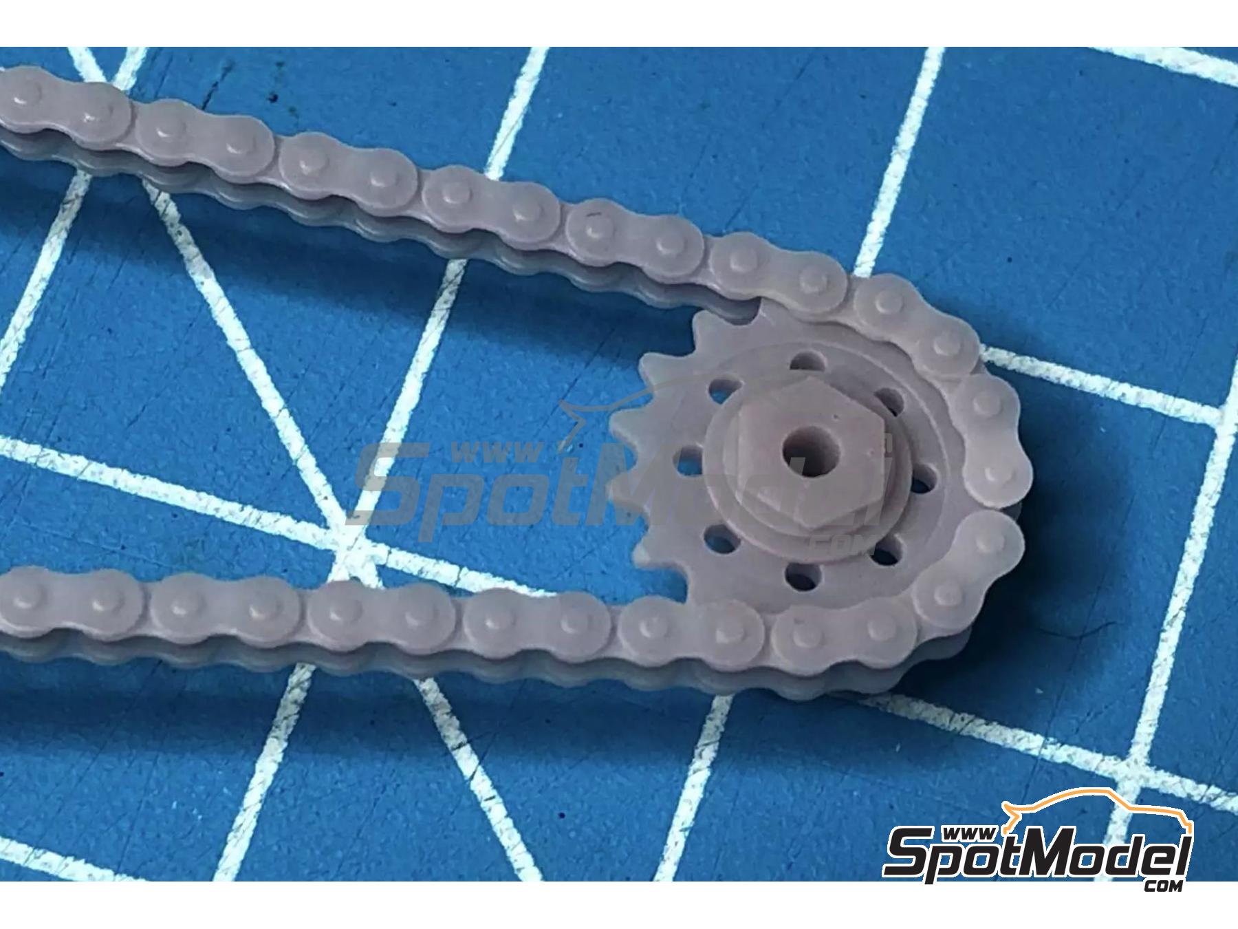 Image 5: BMW HP4 Race | Cadena en escala&nbsp;1/9 fabricado por Stone Models (ref.&nbsp;A016-2022, tambien A016/2022)