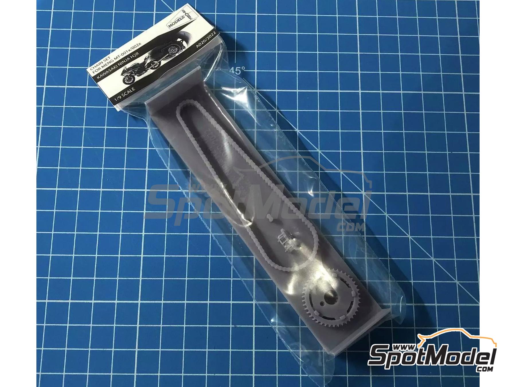 Image 2: Kawasaki Ninja H2R | Cadena en escala 1/9 fabricado por Stone Models (ref. A020-2022, tambien A020/2022)