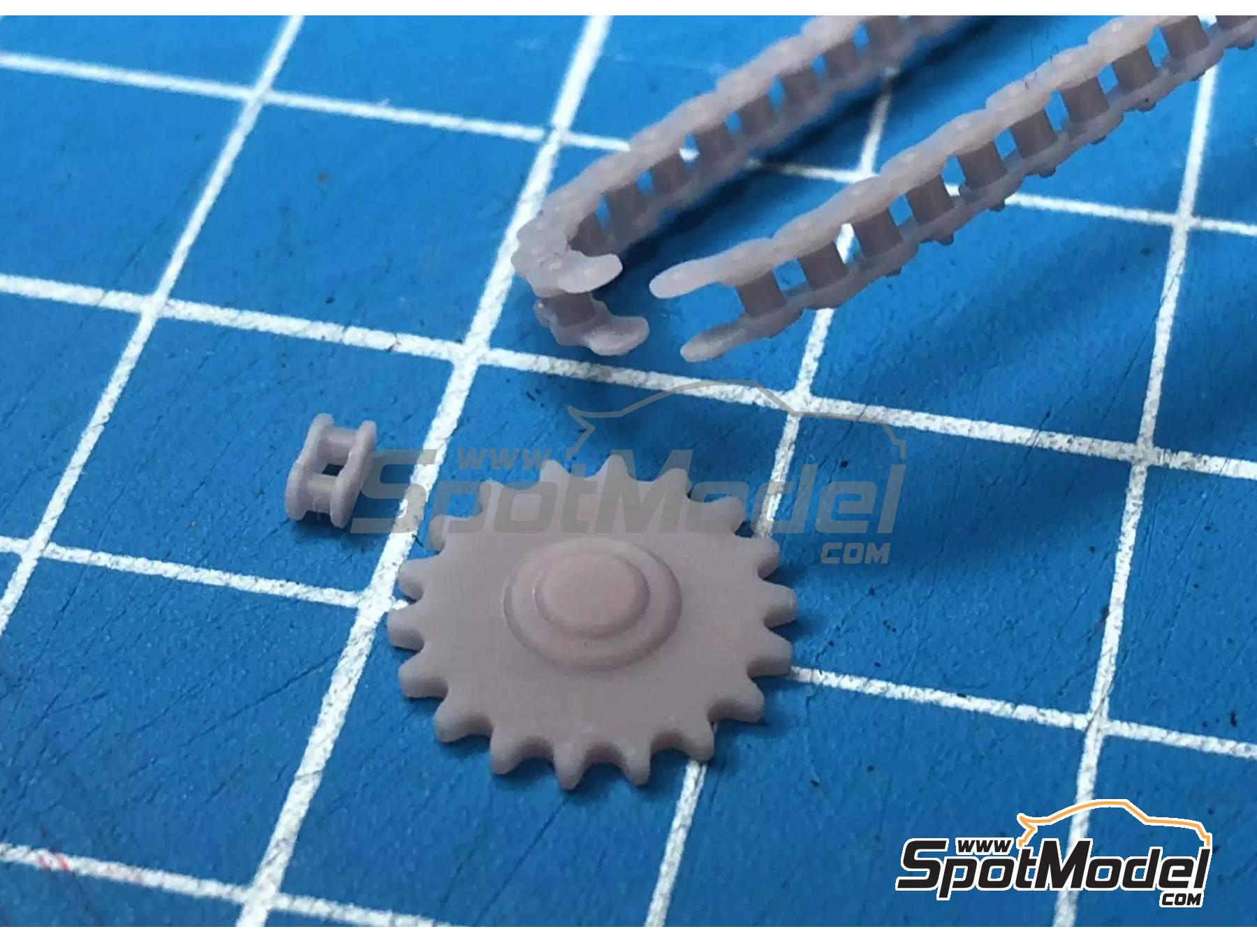 Image 7: Kawasaki Ninja H2R | Cadena en escala 1/9 fabricado por Stone Models (ref. A020-2022, tambien A020/2022)