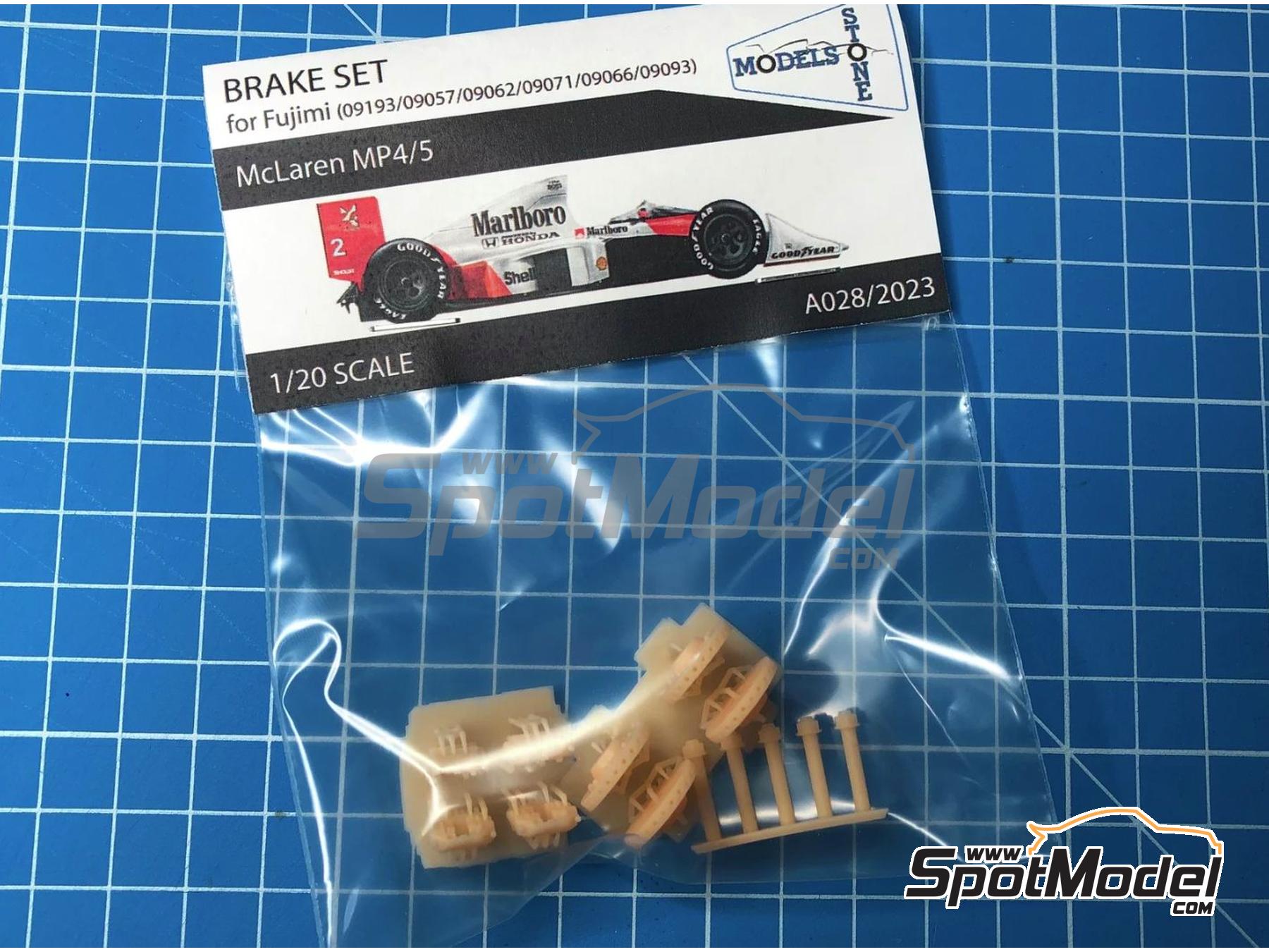 Image 2: McLaren Honda MP4/5 | Frenos en escala&nbsp;1/20 fabricado por Stone Models (ref.&nbsp;A028-2023, tambien A028/2023)