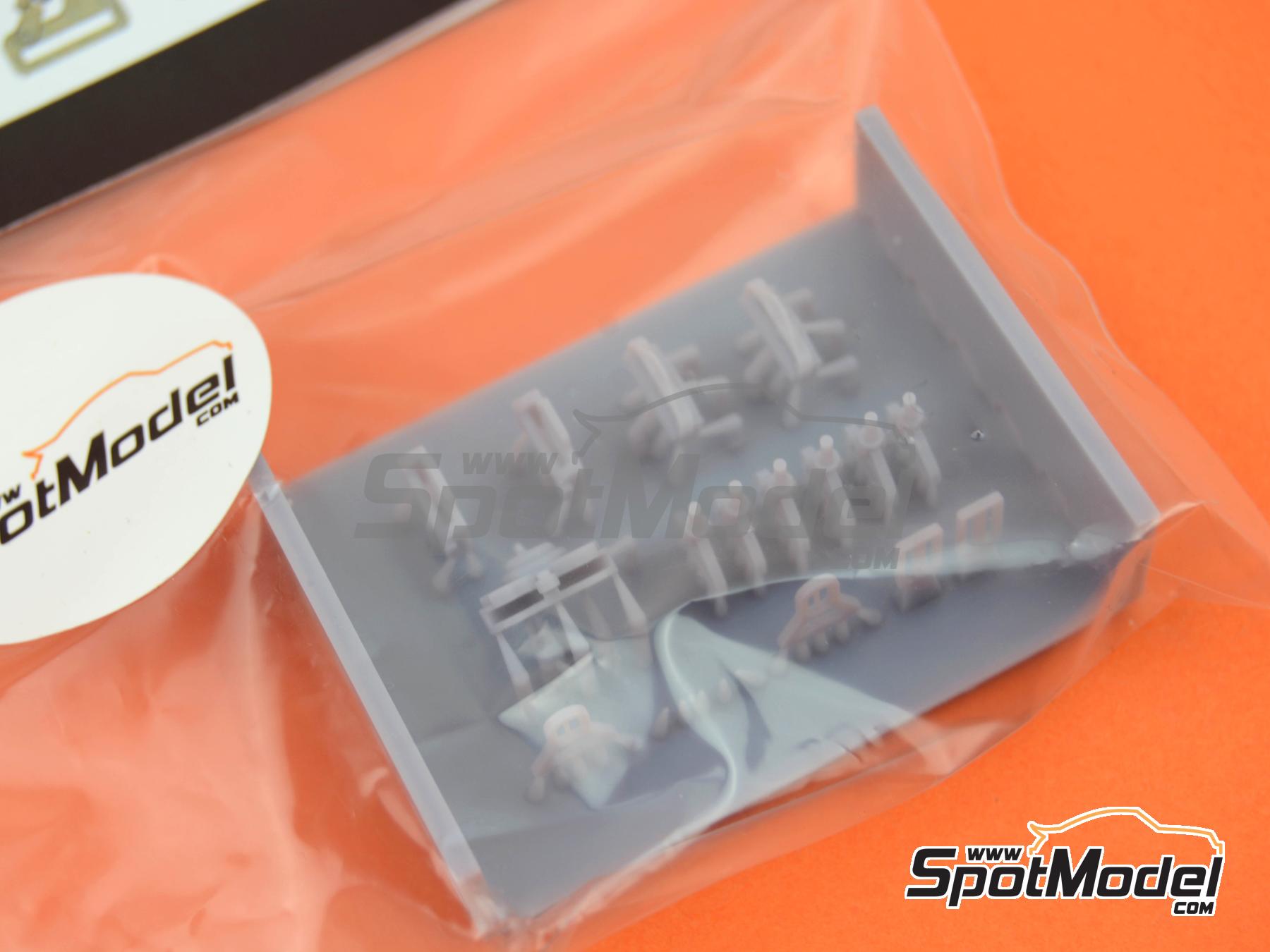 Image 10: 6-Point Racing seatbelt buckles | Seatbelts in 1/12 scale manufactured by Stone Models (ref.&nbsp;A038-2023, also A038/2023)