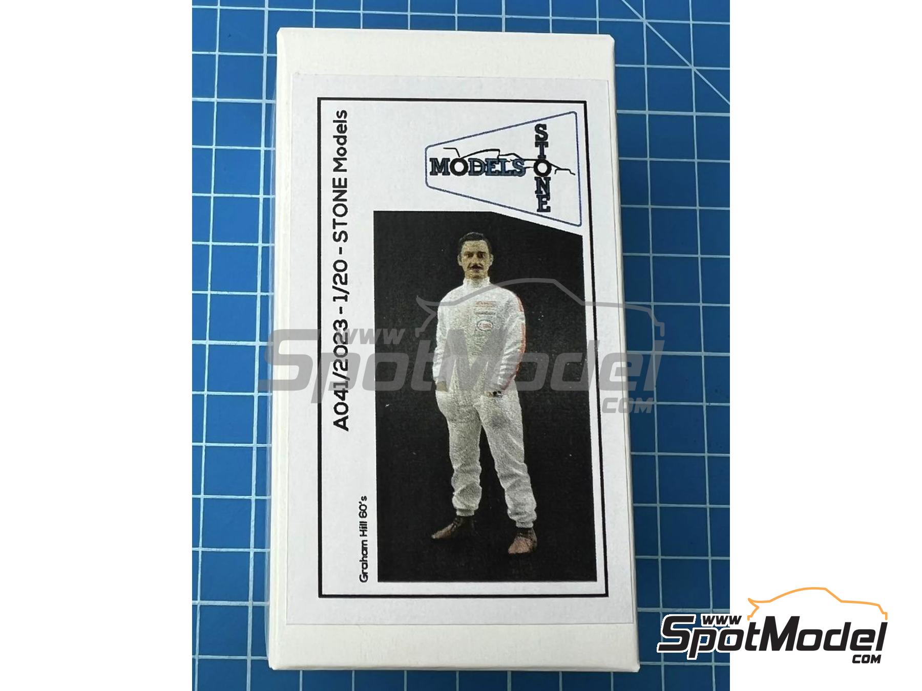 Image 1: Graham Hill | Figure in 1/20 scale manufactured by Stone Models (ref. A041-2023, also A041/2023)