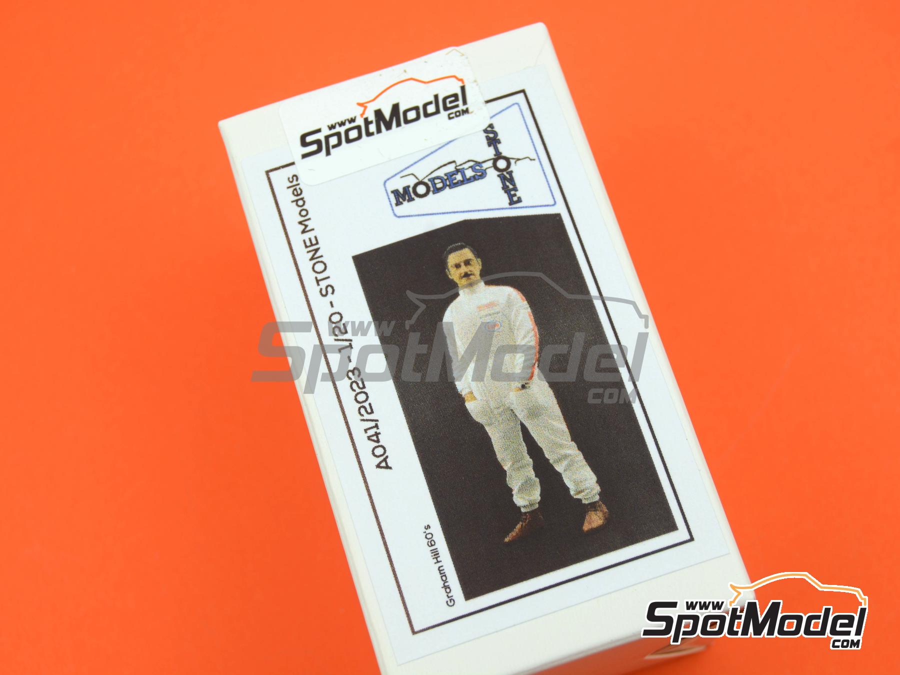 Image 7: Graham Hill | Figure in 1/20 scale manufactured by Stone Models (ref. A041-2023, also A041/2023)