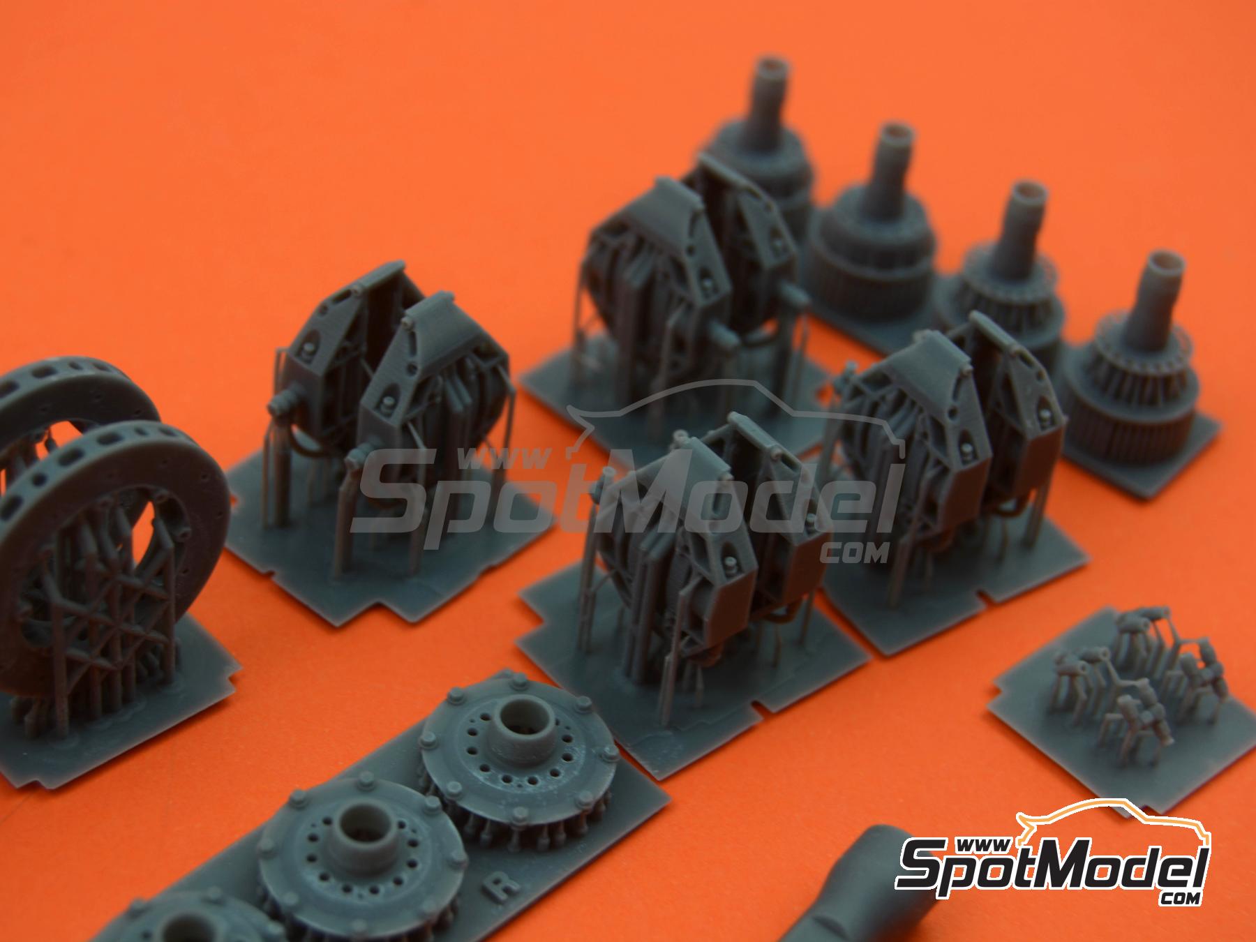 Image 3: McLaren TAG Porsche MP4/2C | Brakes in 1/12 scale manufactured by Stone Models (ref. A053-2024, also A053/2024)