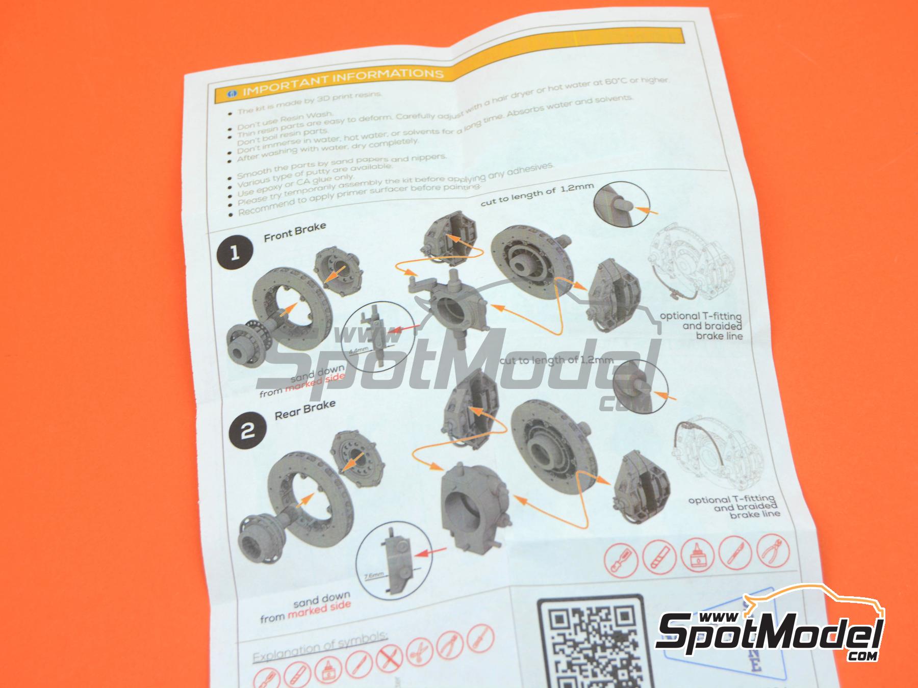 Stone Models A053/2024: Brakes 1/12 scale - McLaren TAG Porsche MP4/2C ...