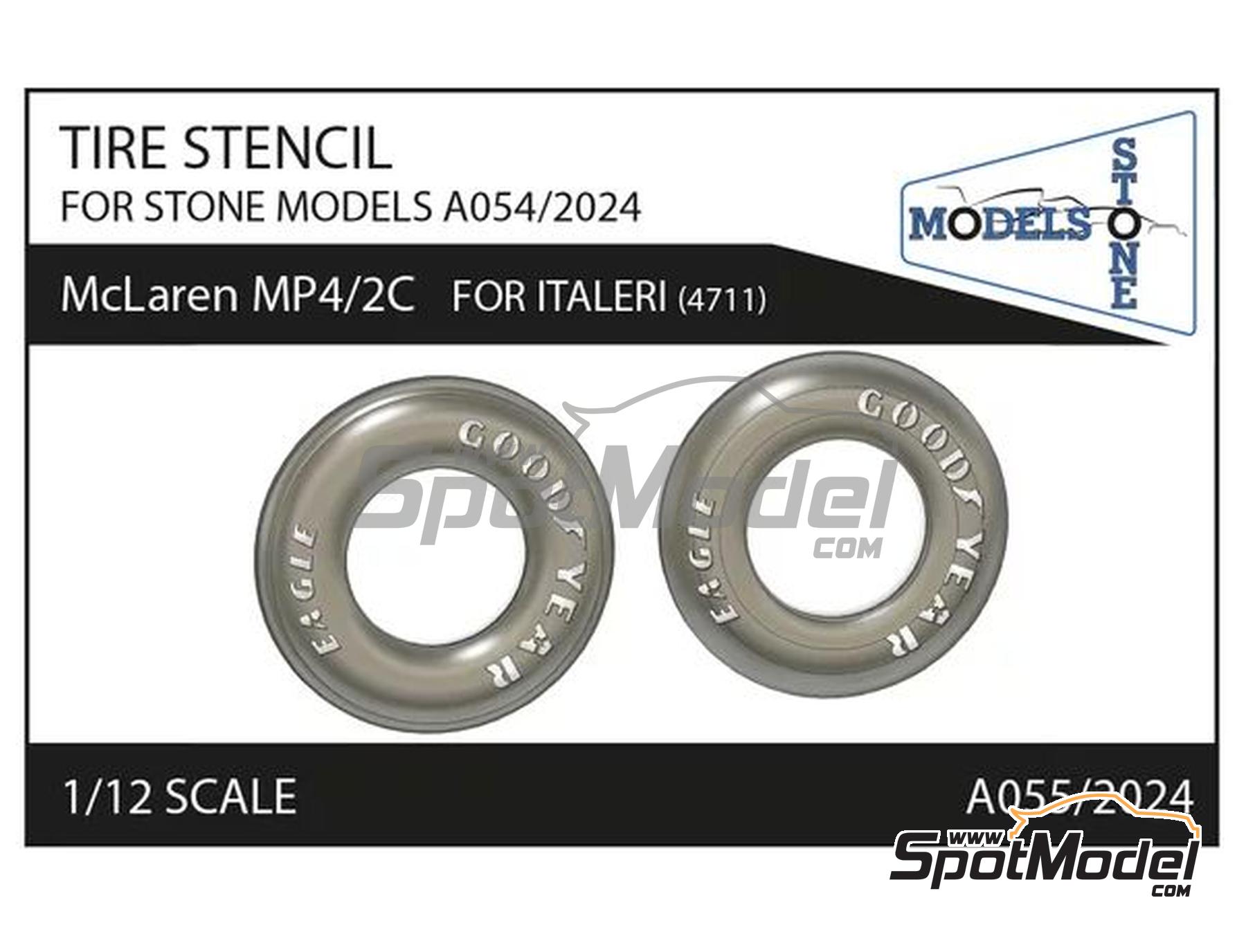 Stone Models A055/2024: Logotypes 1/12 scale - McLaren TAG Porsche MP4 ...