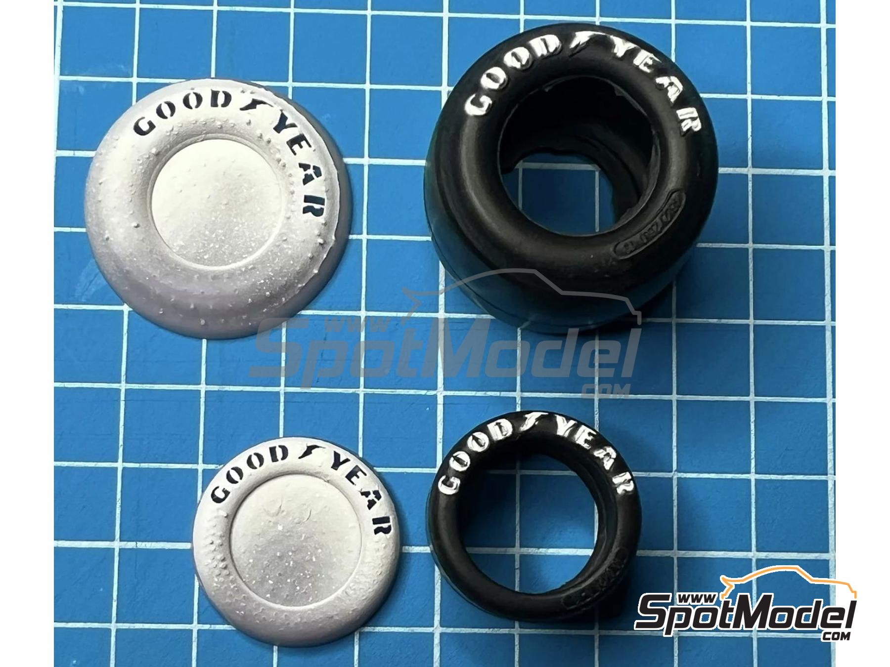 Image 3: Goodyear Tire paint stencils (1979-1984) | Logotypes in 1/20 scale manufactured by Stone Models (ref.&nbsp;A059-2024, also A059/2024)