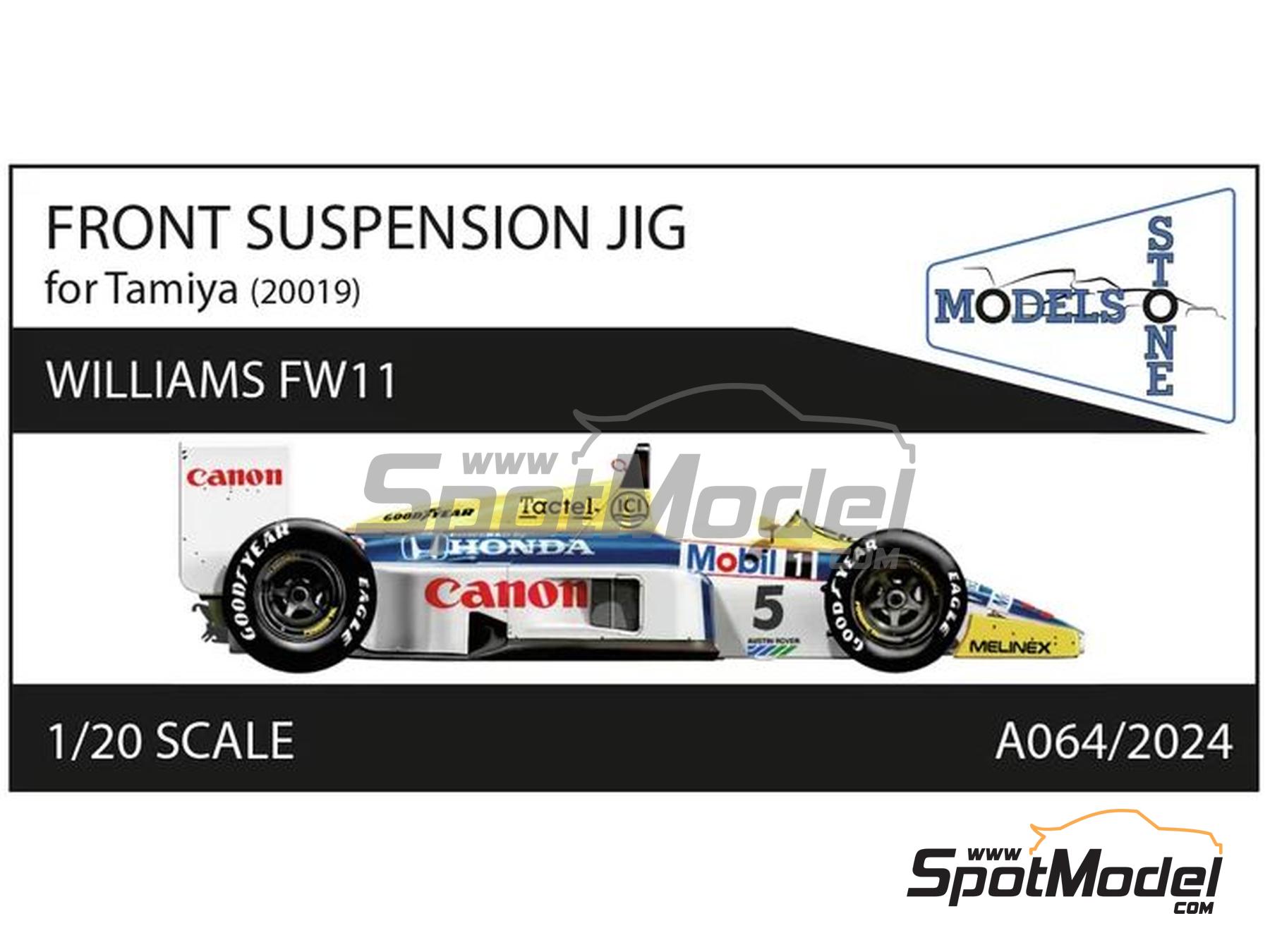 Image 1: Williams Honda FW11 - Soporte suspensi&oacute;n delantera | Detalle en escala&nbsp;1/20 fabricado por Stone Models (ref.&nbsp;A064-2024, tambien A064/2024)
