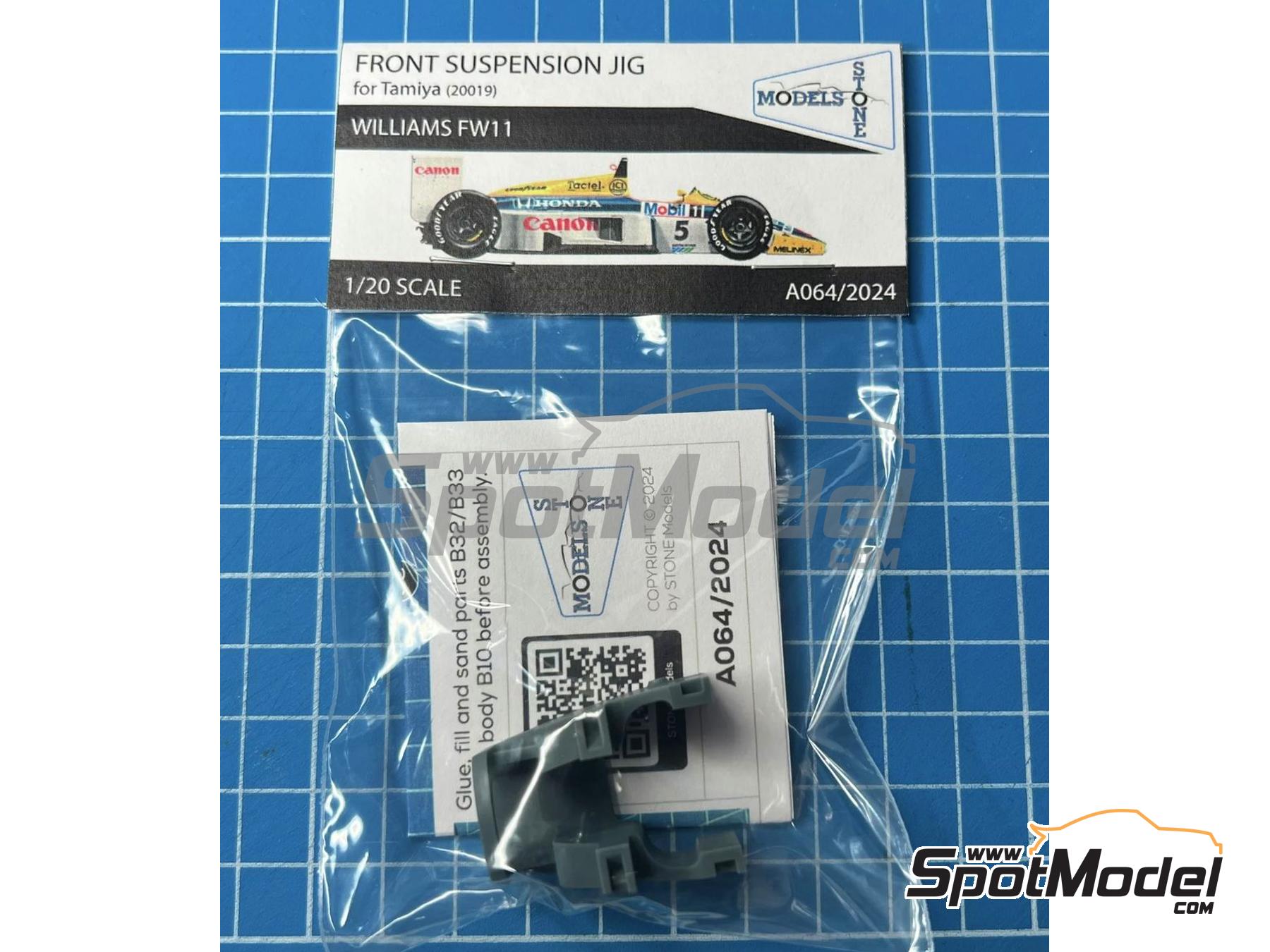 Image 2: Williams Honda FW11 - Soporte suspensi&oacute;n delantera | Detalle en escala&nbsp;1/20 fabricado por Stone Models (ref.&nbsp;A064-2024, tambien A064/2024)