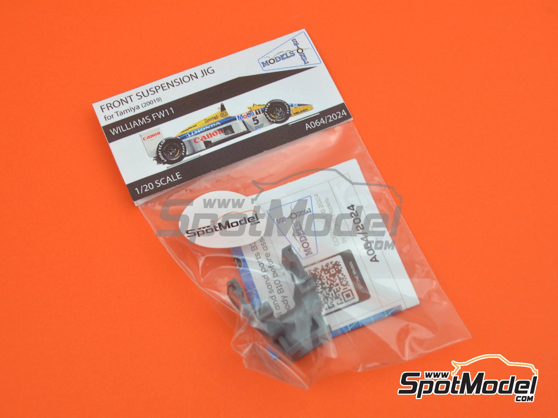 Image 6: Williams Honda FW11 - Soporte suspensi&oacute;n delantera | Detalle en escala&nbsp;1/20 fabricado por Stone Models (ref.&nbsp;A064-2024, tambien A064/2024)