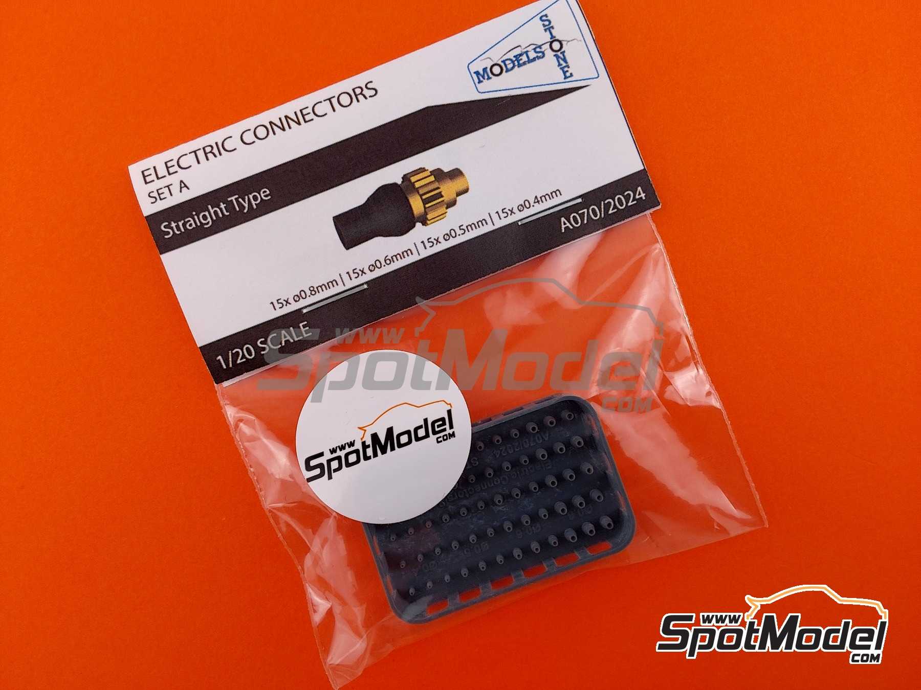 Image 5: Electric Connectors - Set A | Detail in 1/20 scale manufactured by Stone Models (ref.&nbsp;A070-2024, also A070/2024)