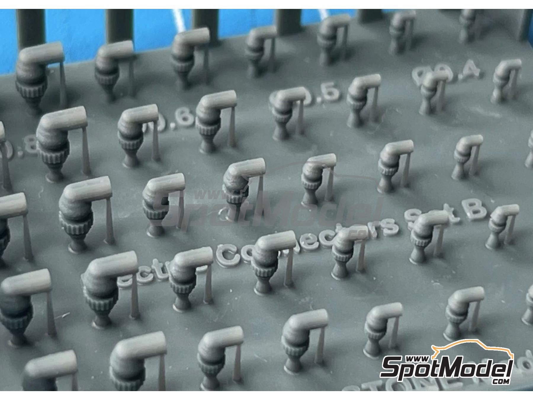 Image 2: Electric Connectors - Set B | Detail in 1/20 scale manufactured by Stone Models (ref.&nbsp;A071-2024, also A071/2024)