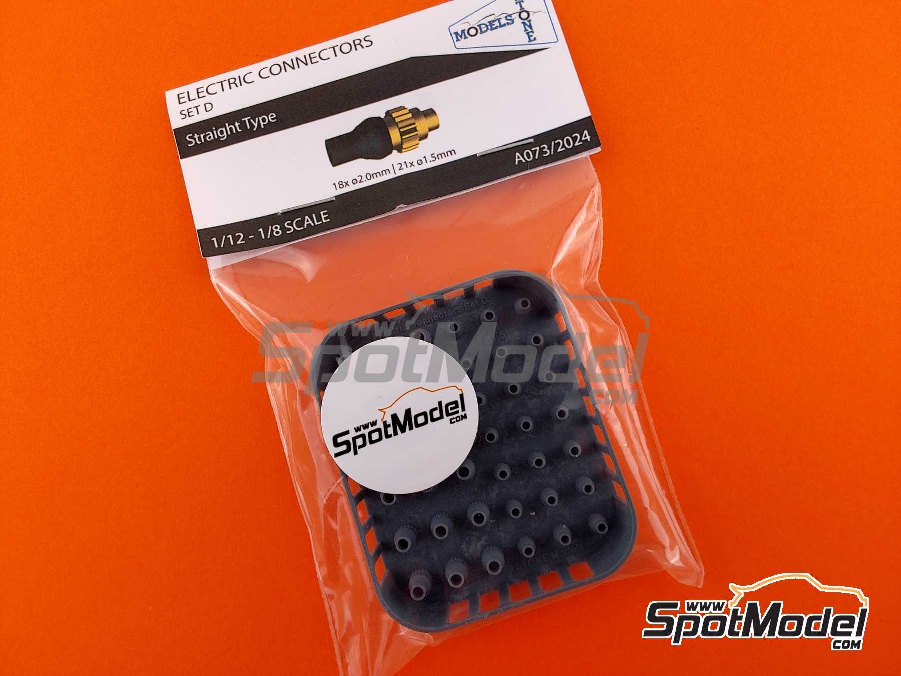 Image 5: Conectores eléctricos - Set D | Detalle en escala 1/12 fabricado por Stone Models (ref. A073-2024, tambien A073/2024)