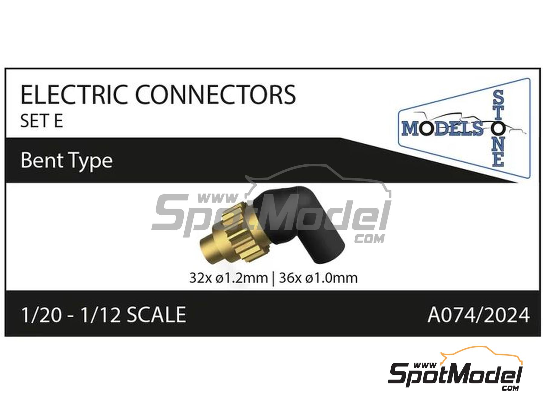 Image 4: Electric Connectors - Set E | Detail in 1/20 scale manufactured by Stone Models (ref. A074-2024, also A074/2024)