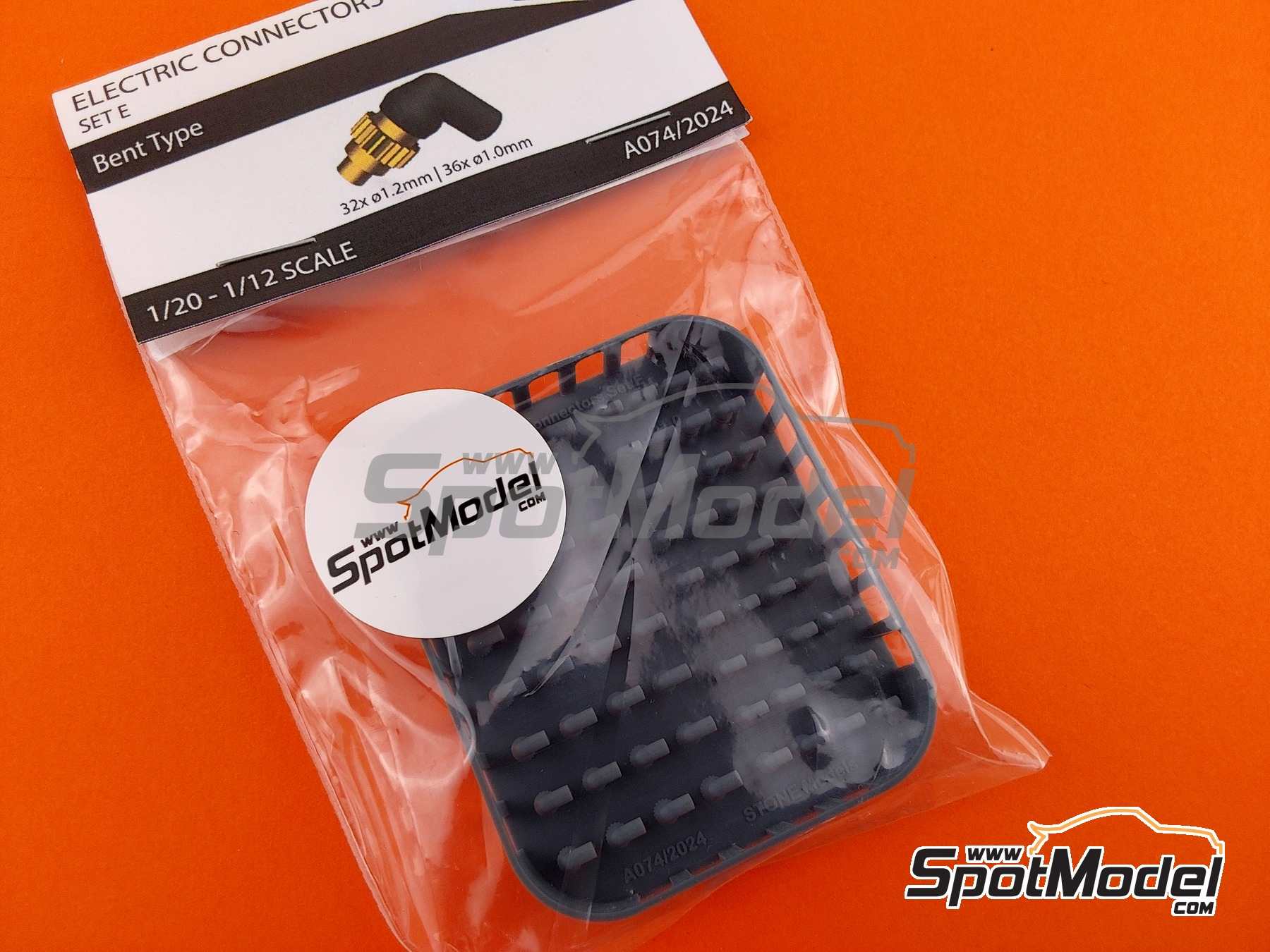 Image 5: Electric Connectors - Set E | Detail in 1/20 scale manufactured by Stone Models (ref. A074-2024, also A074/2024)