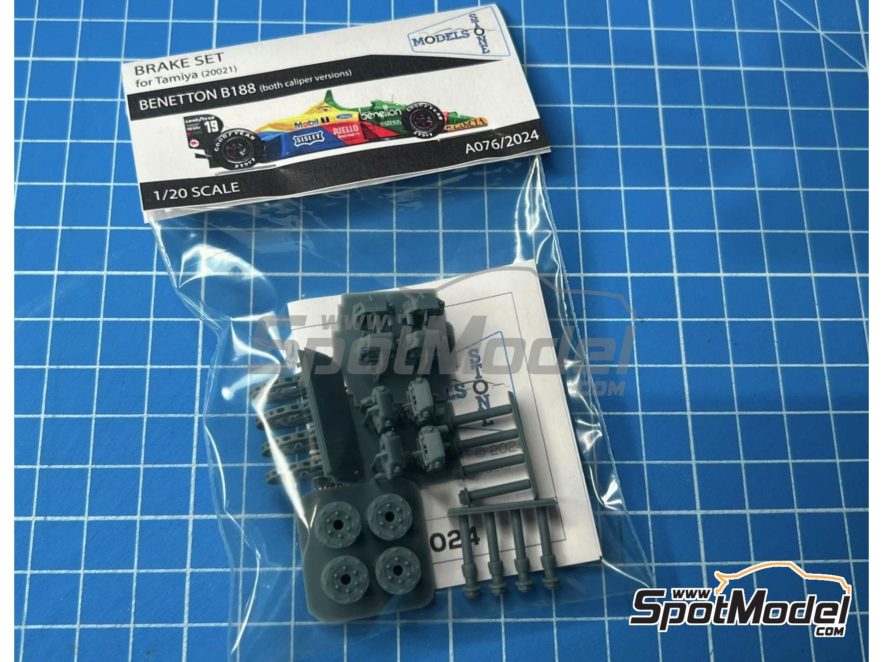 Image 2: Benetton Ford B188 | Brakes in 1/20 scale manufactured by Stone Models (ref. A076-2024, also A076/2024)