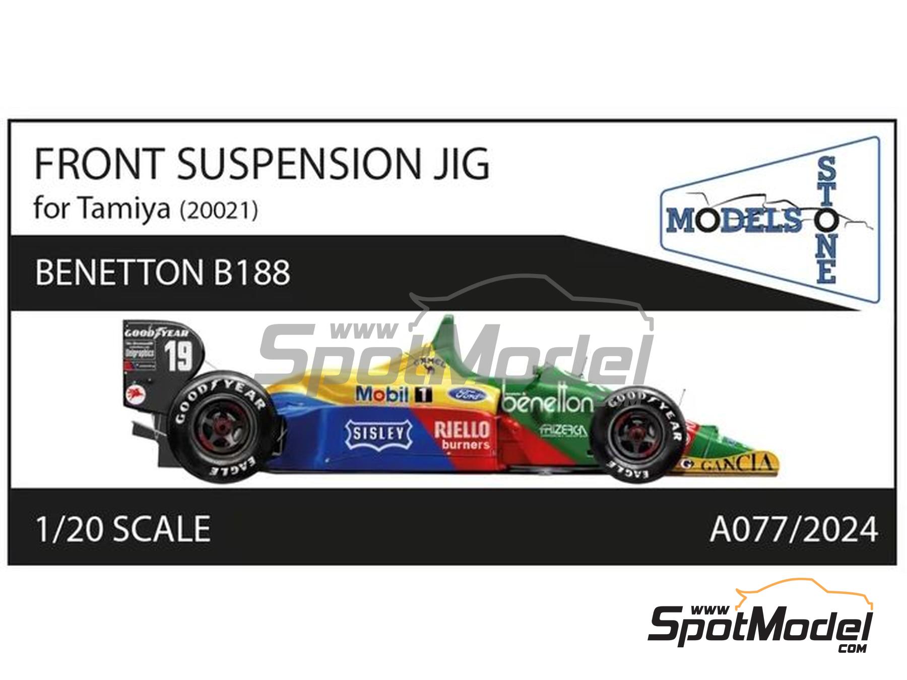 Image 1: Benetton Ford B188 - Soporte suspensi&oacute;n delantera | Detalle en escala&nbsp;1/20 fabricado por Stone Models (ref.&nbsp;A077-2024, tambien A077/2024)