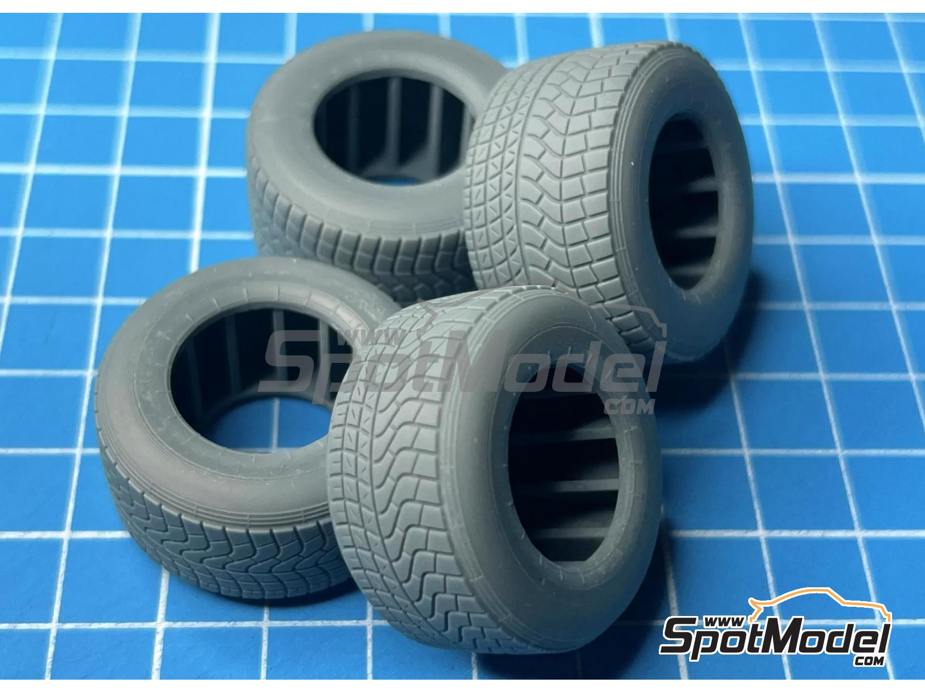 Image 3: Pirelli Rain Tires (2014-2016) | Tyre set in 1/20 scale manufactured by Stone Models (ref.&nbsp;A080-2024, also A080/2024)