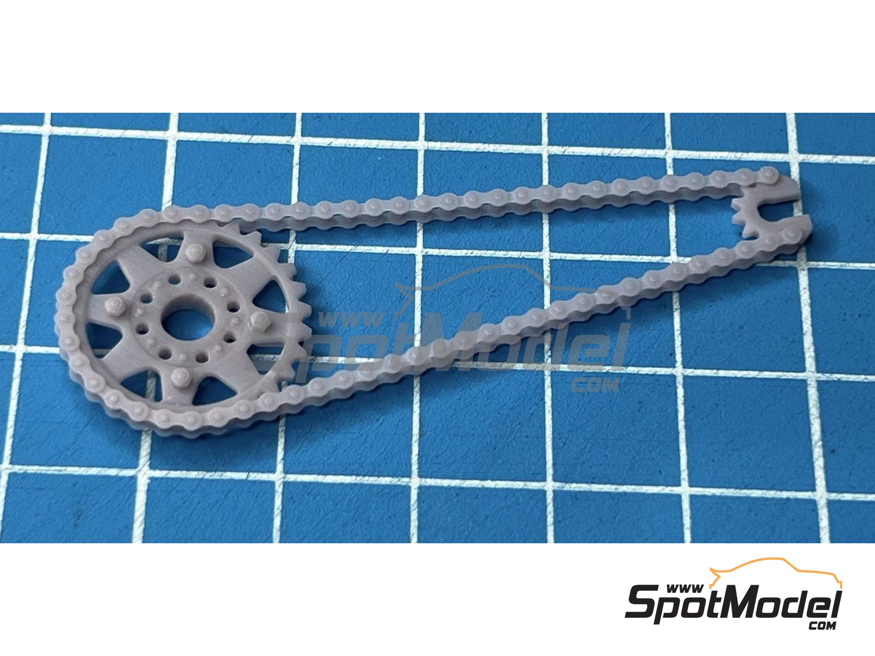 Image 4: Honda RS1000 | Chain set in 1/12 scale manufactured by Stone Models (ref.&nbsp;A083-2024, also A083/2024)