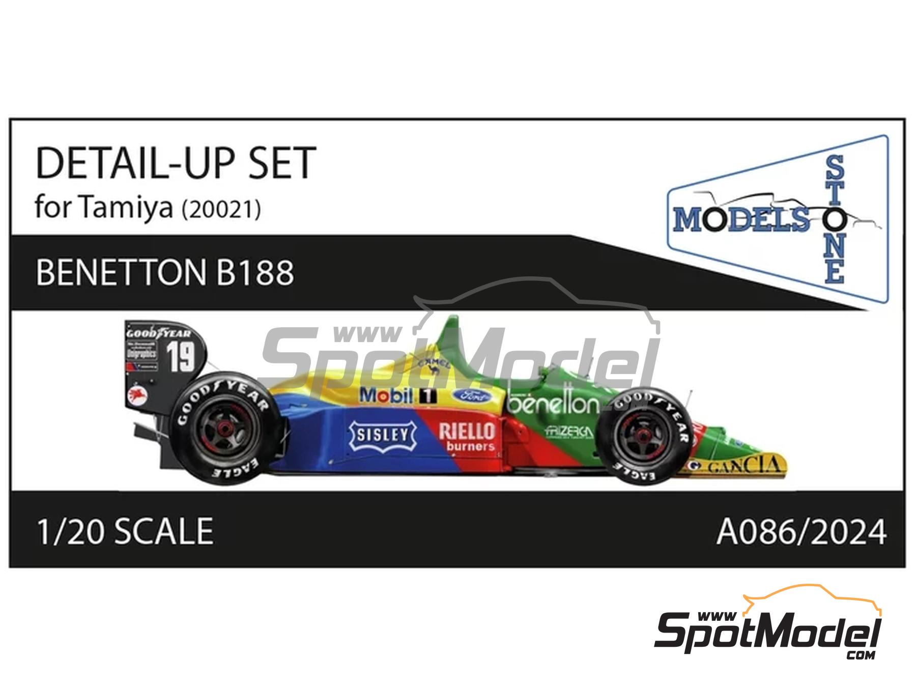 Image 1: Benetton Ford B188 | Detail up set in 1/20 scale manufactured by Stone Models (ref. A086-2024, also A086/2024)