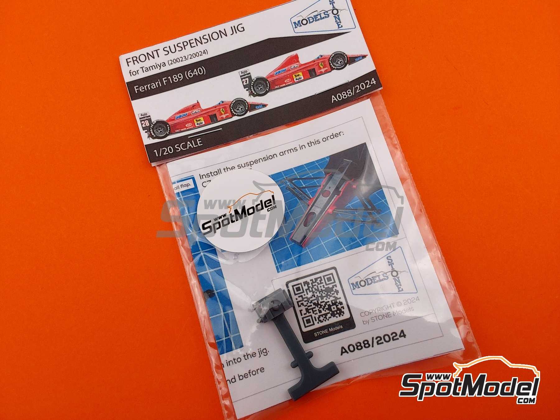Image 8: Ferrari F189 (640) - Front Suspension Jig | Detail in 1/20 scale manufactured by Stone Models (ref.&nbsp;A088-2024, also A088/2024)