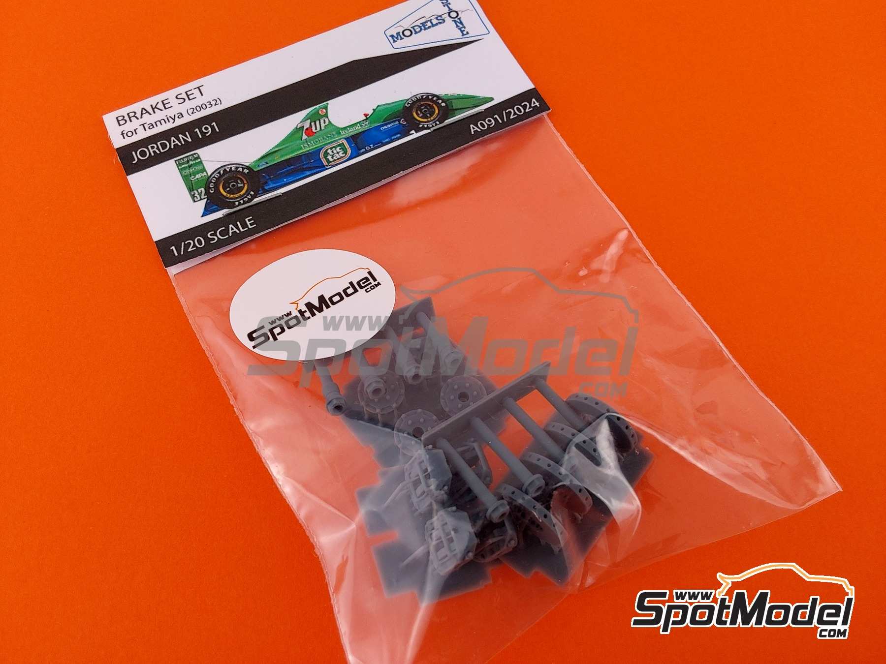 Image 3: Jordan Ford 191 -  1991 | Brakes in 1/20 scale manufactured by Stone Models (ref.&nbsp;A091-2024, also A091/2024)