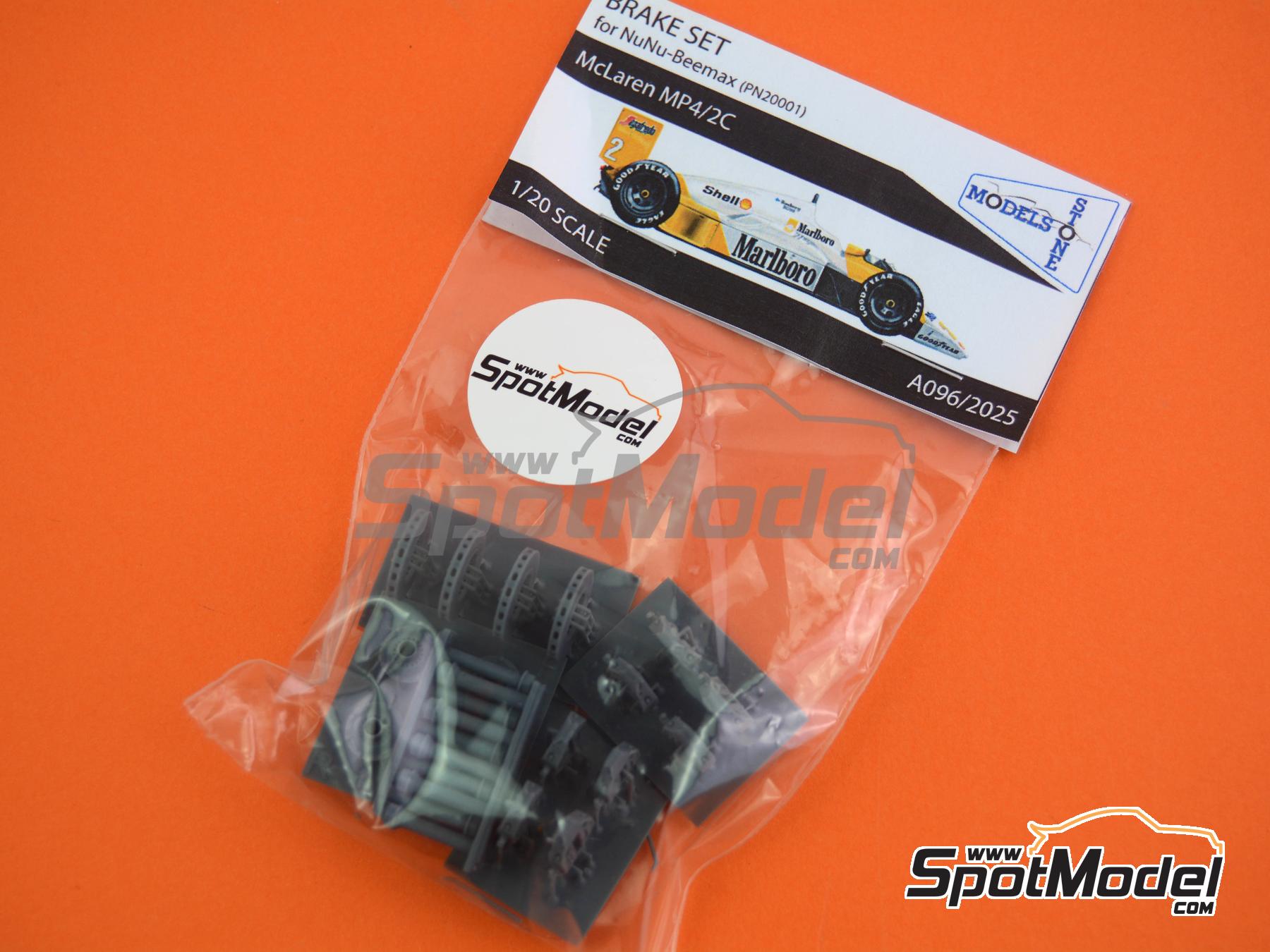 Image 11: McLaren TAG Porsche MP4/2C -  1986 | Brakes in 1/20 scale manufactured by Stone Models (ref.&nbsp;A096-2025, also A096/2025)