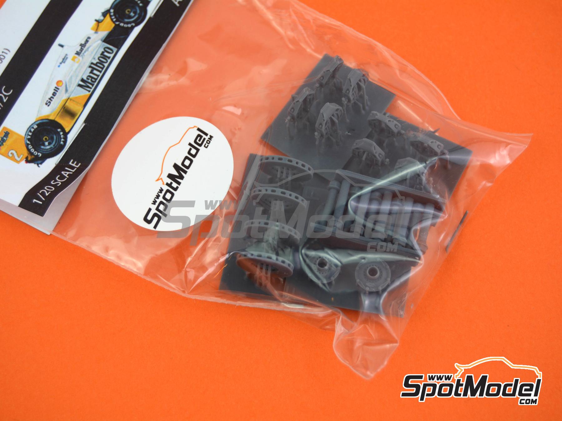 Image 12: McLaren TAG Porsche MP4/2C -  1986 | Brakes in 1/20 scale manufactured by Stone Models (ref.&nbsp;A096-2025, also A096/2025)