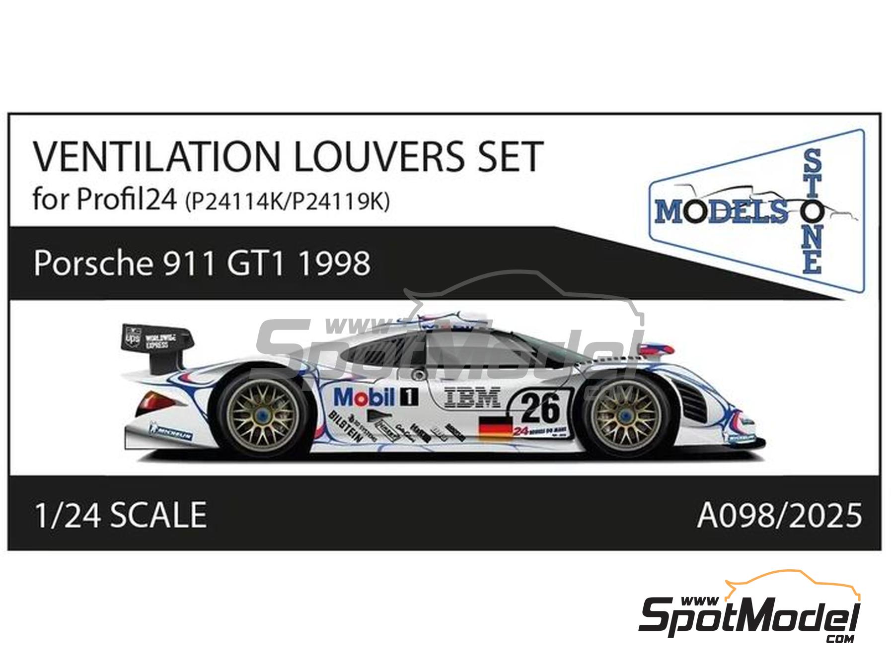 Image 1: Porsche 911 GT1 -  1998 | Detail in 1/24 scale manufactured by Stone Models (ref.&nbsp;A098-2025, also A098/2025)