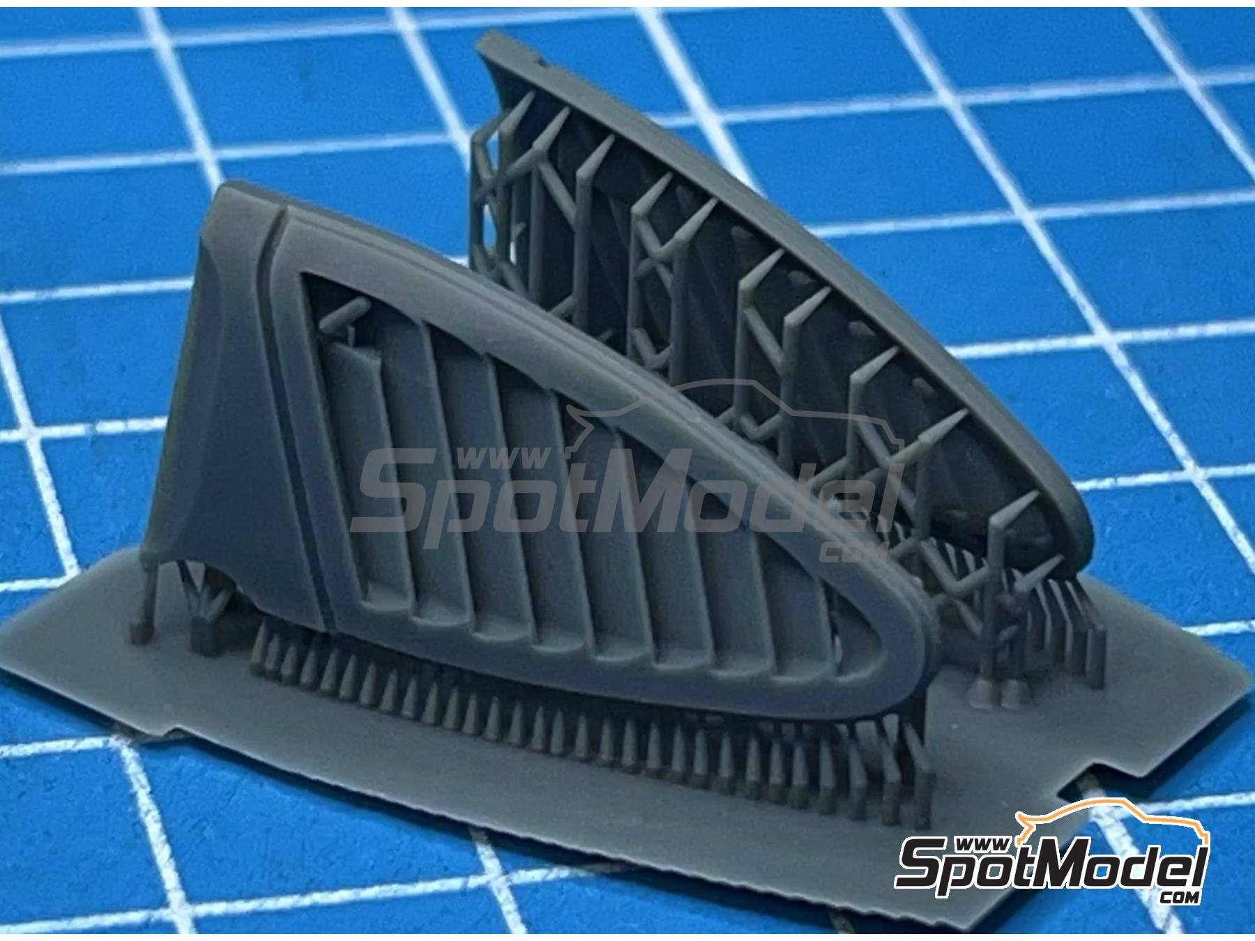 Image 2: Porsche 911 GT1 -  1998 | Detail in 1/24 scale manufactured by Stone Models (ref.&nbsp;A098-2025, also A098/2025)