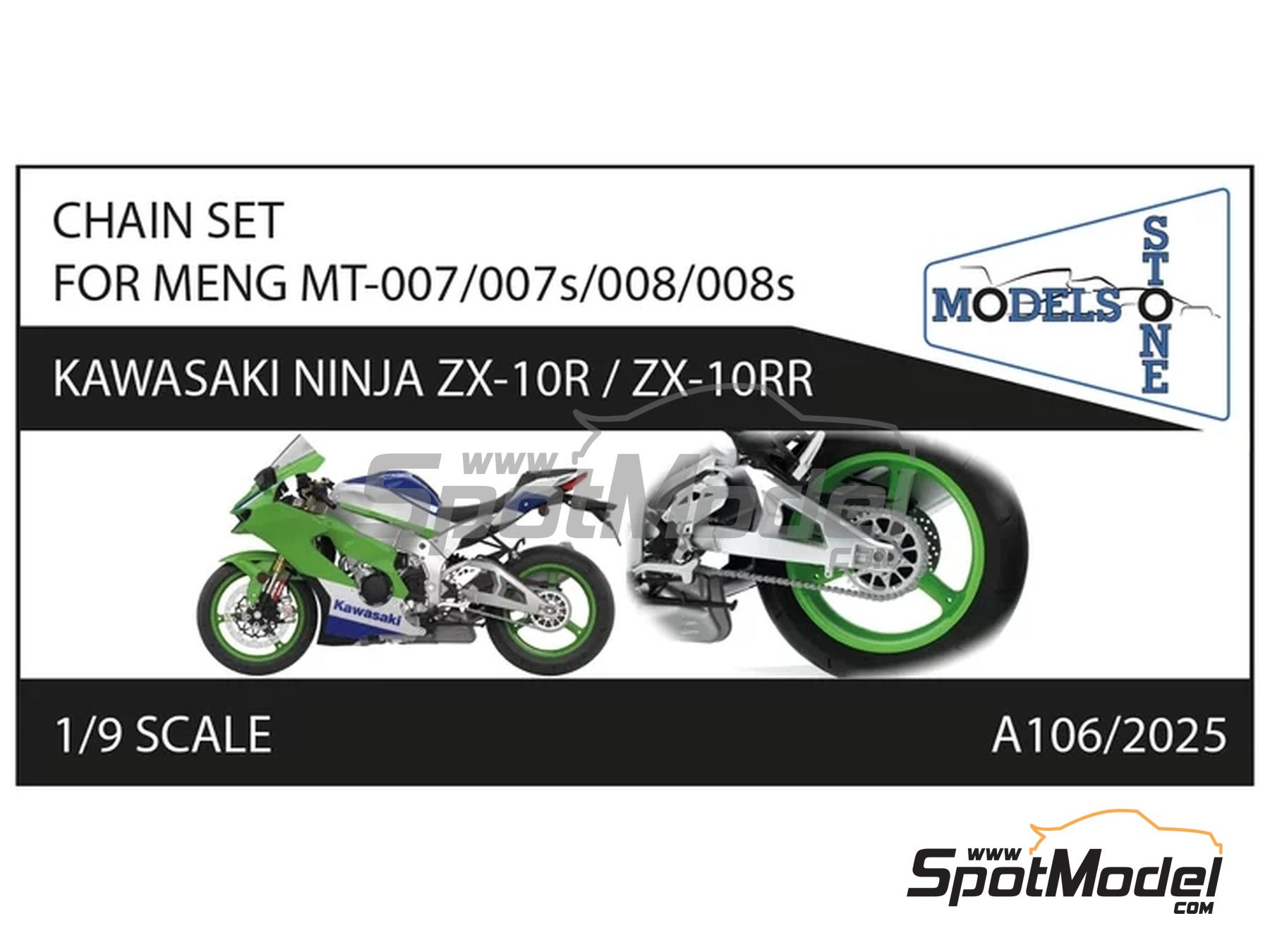 Image 1: Kawasaki Ninja ZX-10R / ZX-10RR | Chain set in 1/9 scale manufactured by Stone Models (ref.&nbsp;A106-2025, also A106/2025)