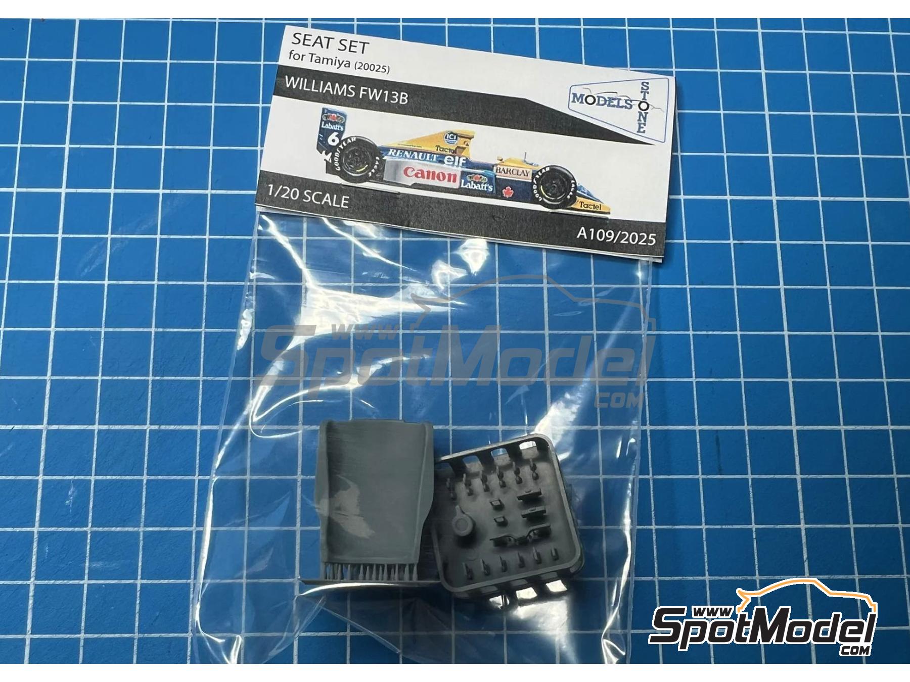 Image 2: Williams Renault FW13B | Seat in 1/20 scale manufactured by Stone Models (ref.&nbsp;A109-2025, also A109/2025)
