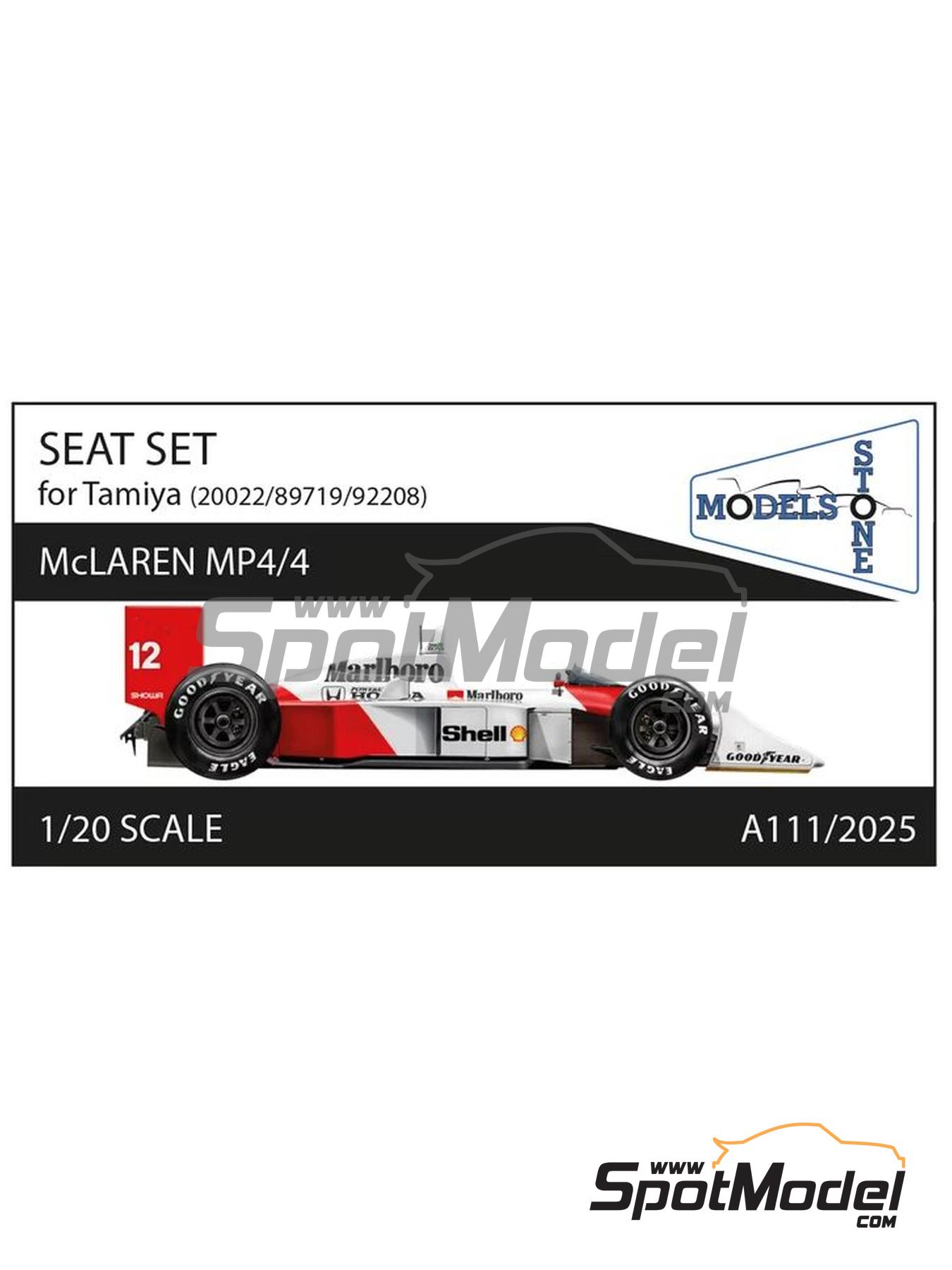 McLaren Honda MP4/4 | Seat in 1/20 scale manufactured by Stone Models (ref. A111-2025, also A111/2025) image