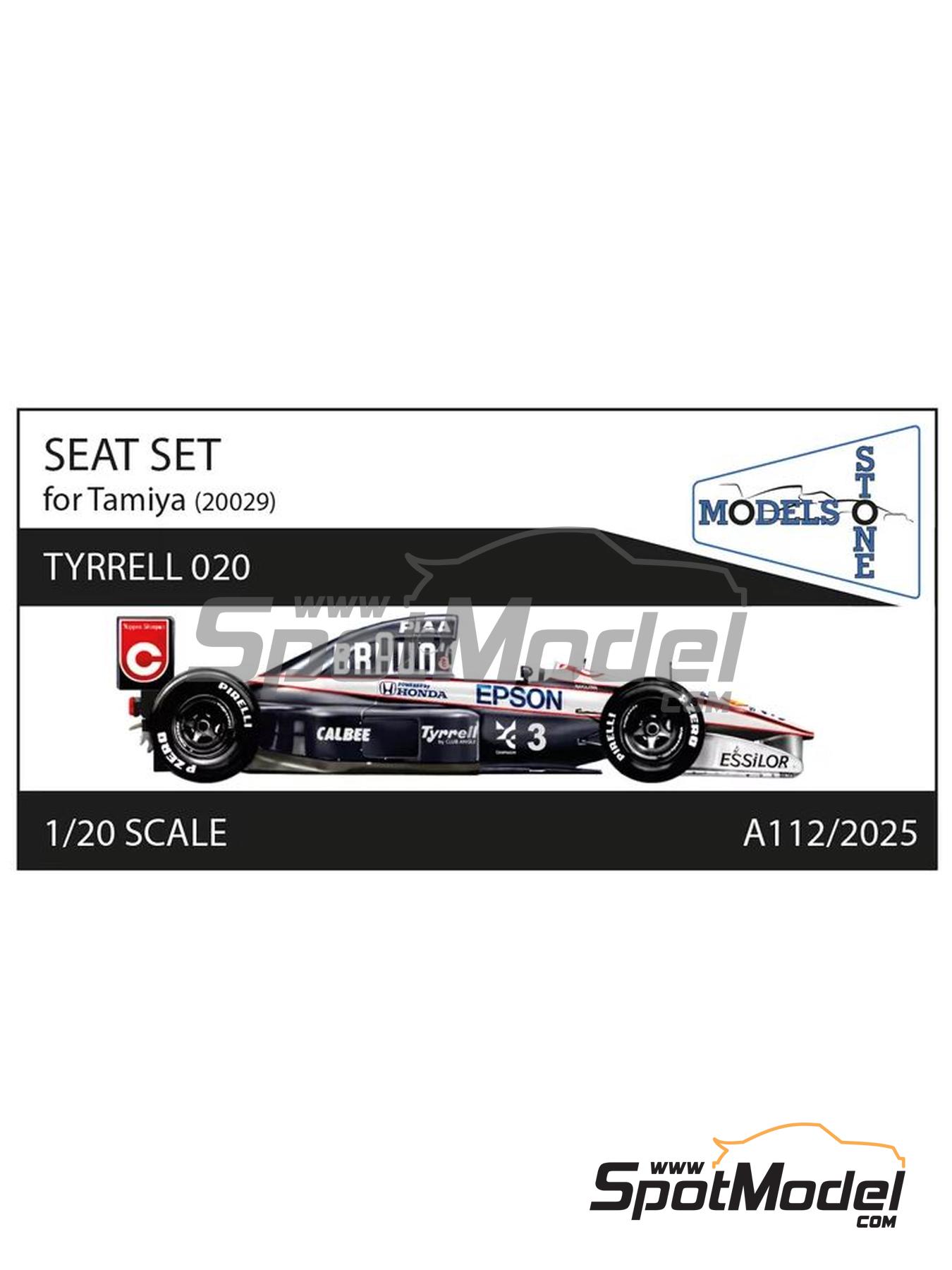 Tyrrell Honda 020 | Seat in 1/20 scale manufactured by Stone Models (ref. A112-2025, also A112/2025) image