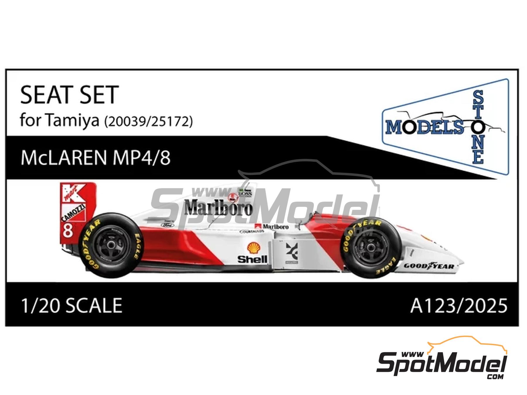 Image 1: McLaren Ford MP4/8 | Seat in 1/20 scale manufactured by Stone Models (ref.&nbsp;A123-2025, also A123/2025)