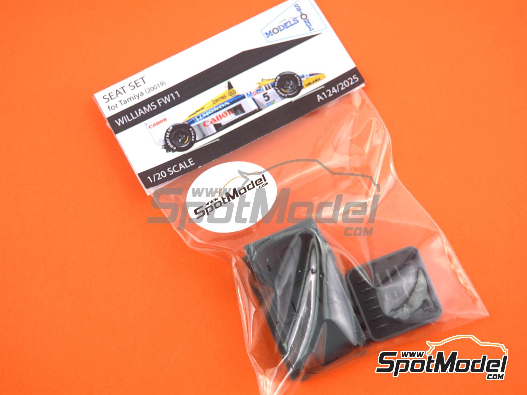 Image 7: Williams Honda FW11 | Seat in 1/20 scale manufactured by Stone Models (ref.&nbsp;A124-2025, also A124/2025)