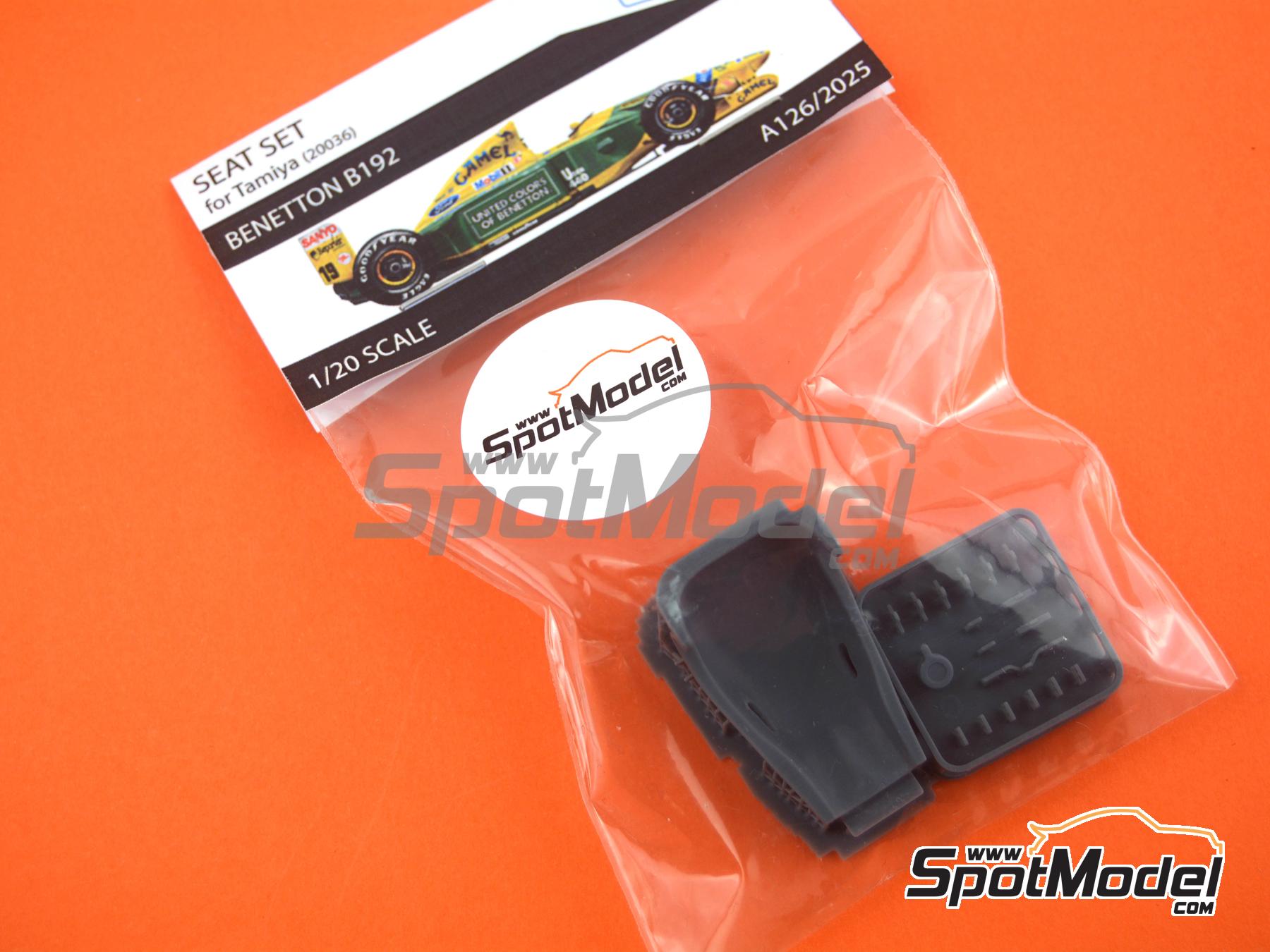 Image 7: Benetton Ford B192 | Asientos en escala&nbsp;1/20 fabricado por Stone Models (ref.&nbsp;A126-2025, tambien A126/2025)